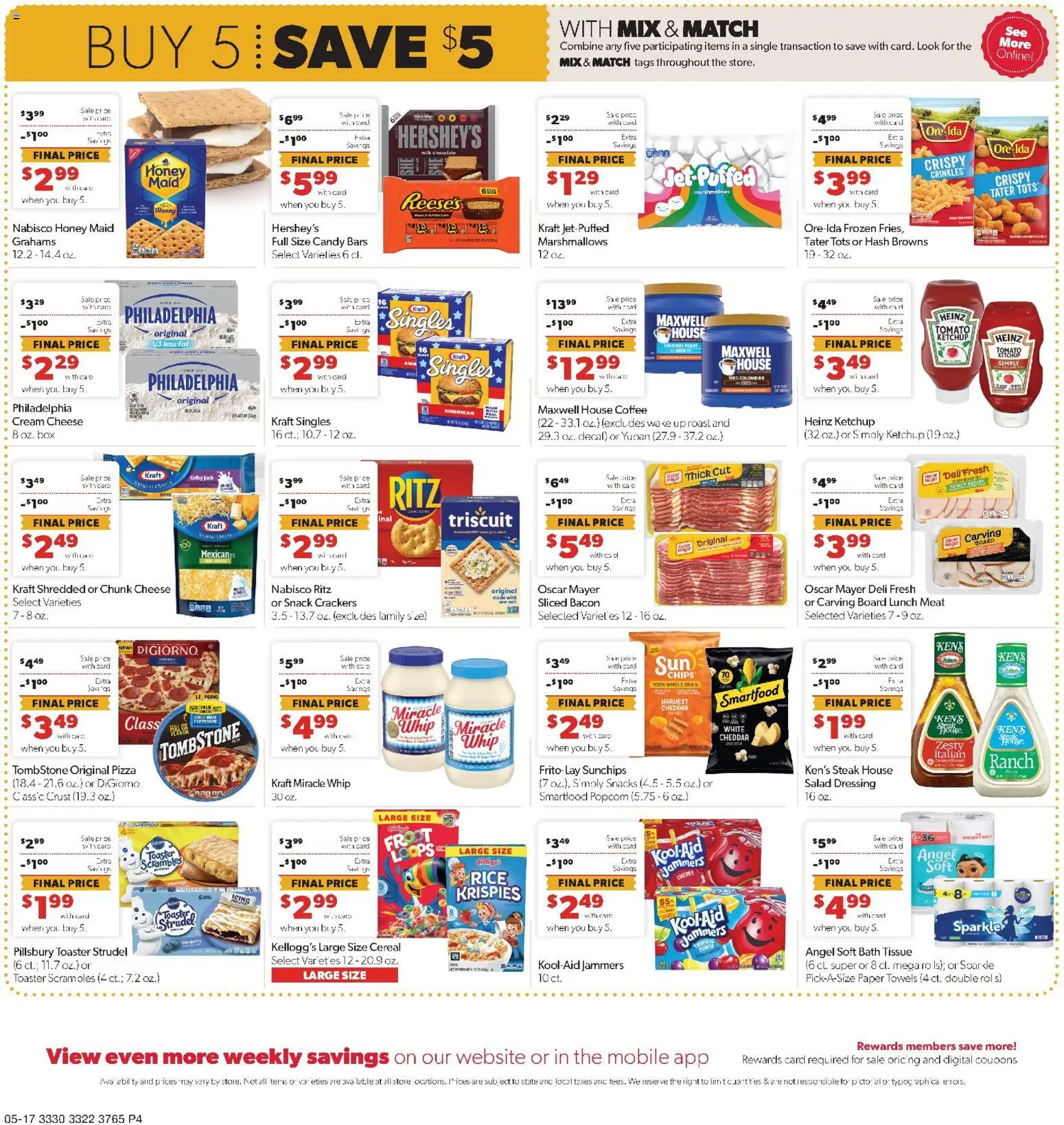 Family Fare Weekly Ad - MN - valid from 17.05.2026 | Page: 4 | Products: Toaster, Pizza, Rice, Ketchup