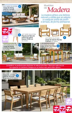 Vista previa Sodimac - Catálogo Aire Libre válido desde el 14/09/2026 | Página: 7 | Productos: Juego de comedor, Living, Maceta