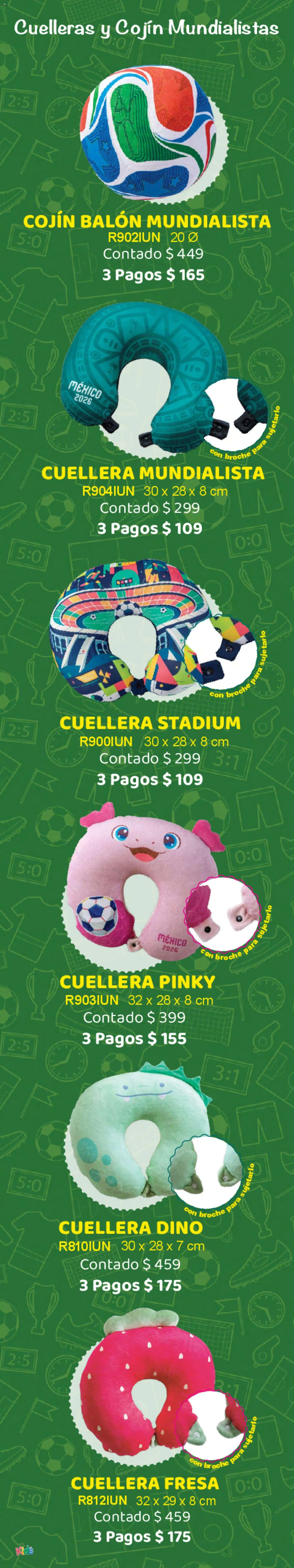 Nuevas ofertas de Colchas Concord válidas en toda la República Mexicana desde el 01.05.2026. ¡Encuentra las mejores ofertas en Colchas Concord catálogo Kids! | Página: 44 | Productos: Fresa