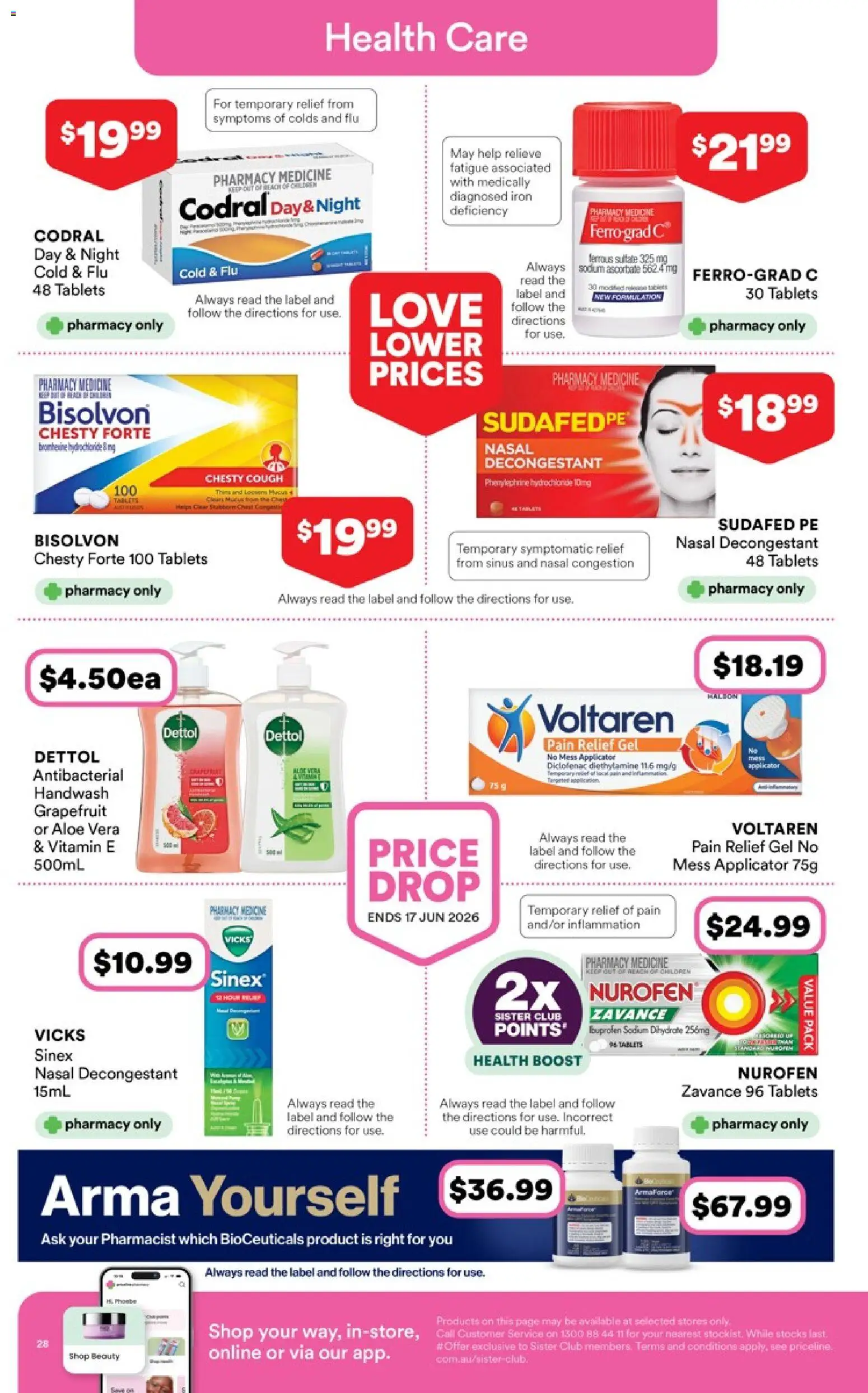 Priceline Pharmacy catalogue - valid from 07.05.2026 | Page: 28 | Products: Iron, Tablets, Vitamin, Pain relief