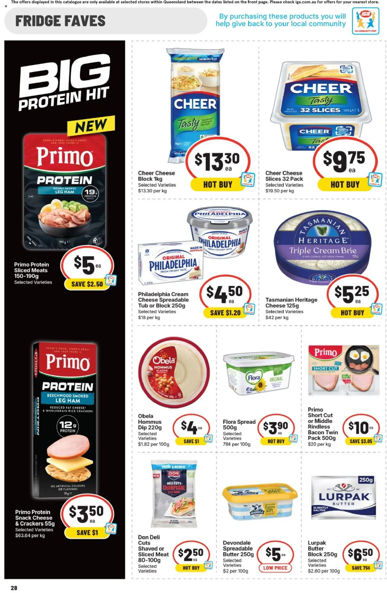 IGA catalogue - valid from 19/08/2026 | Page: 24 | Products: Cream cheese, Bacon, Butter, Meat
