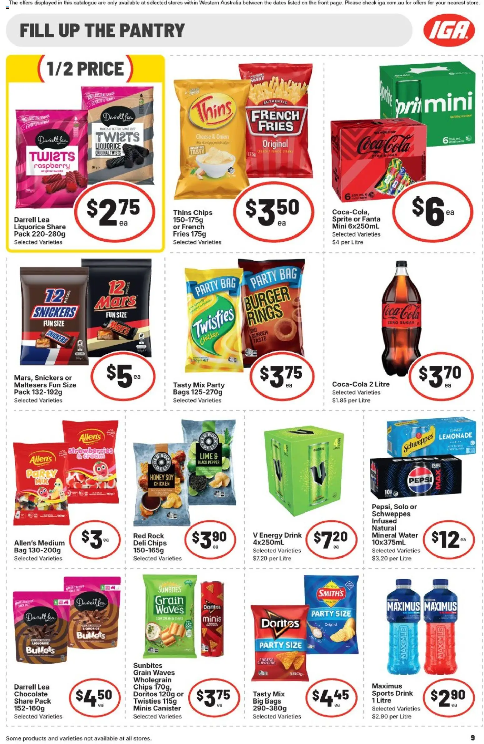 IGA catalogue - valid from 22/07/2026 | Page: 9 | Products: Honey, Chicken, Coca Cola, Strawberries