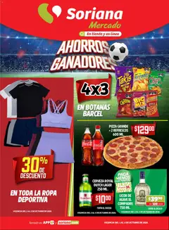 Vista previa de Soriana Mercado - Ahorros Ganadores, nuevo folleto de la tienda, válido en México a partir del 01/10/2026