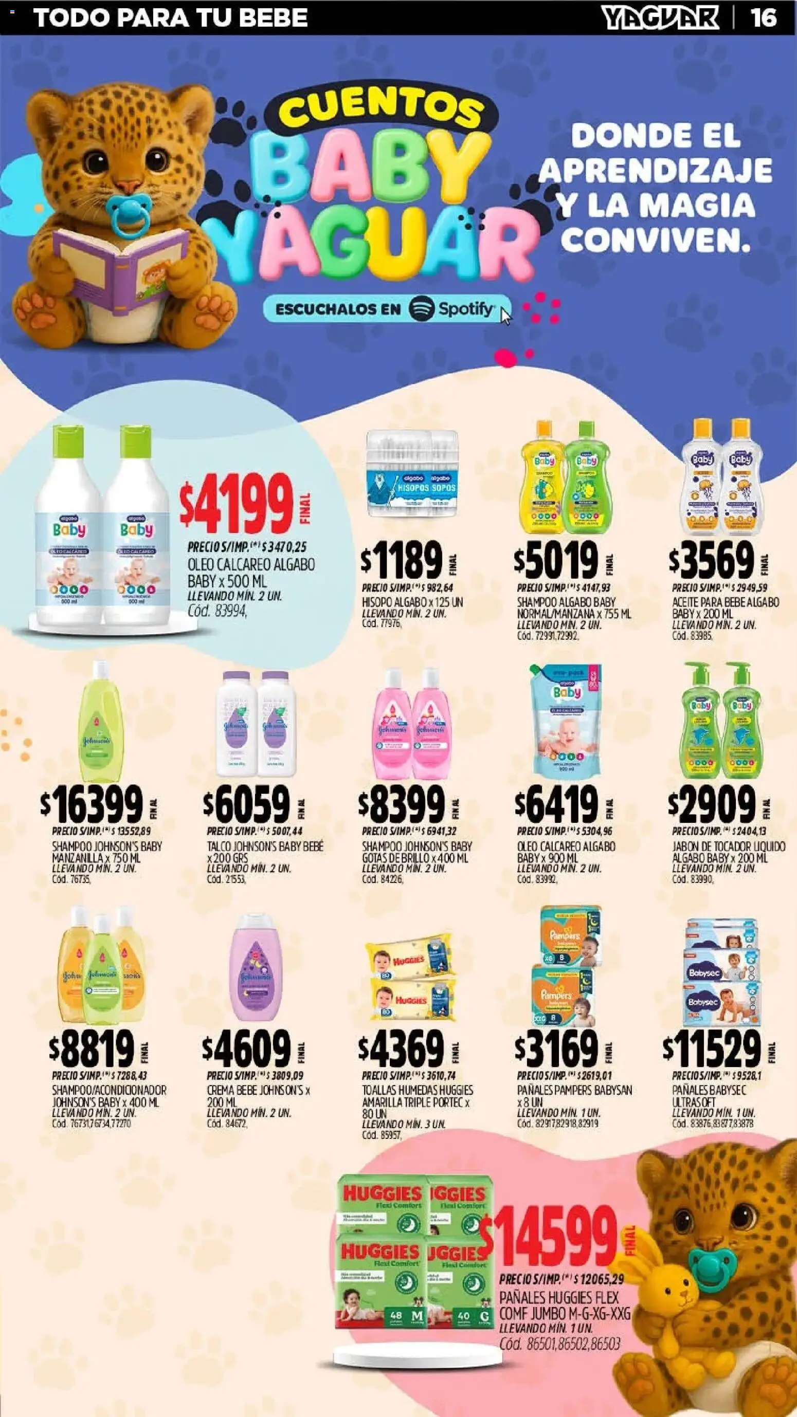 Yaguar - Oferta Semanal Chaco │ válido desde el 25.05.2026 | Página: 16 | Productos: Toallas, Shampoo, Jabón, Pan
