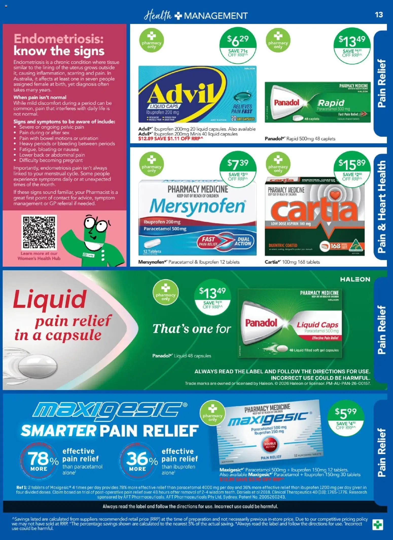 Terry White catalogue - valid from 01/10/2026 | Page: 13 | Products: Capsules, Tablets, Pain relief