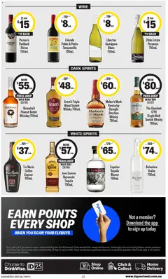 Preview of Coles catalogue - valid from 29/07/2026 | Page: 45 | Products: Butter, Wine, Whiskey, Scotch