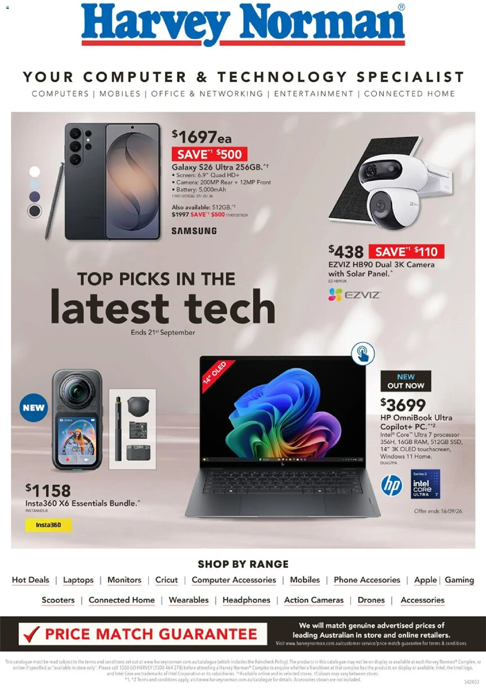 Harvey Norman catalogue - valid from 16/09/2026 | Page: 1 | Products: Phone, Pc, Camera, Screen