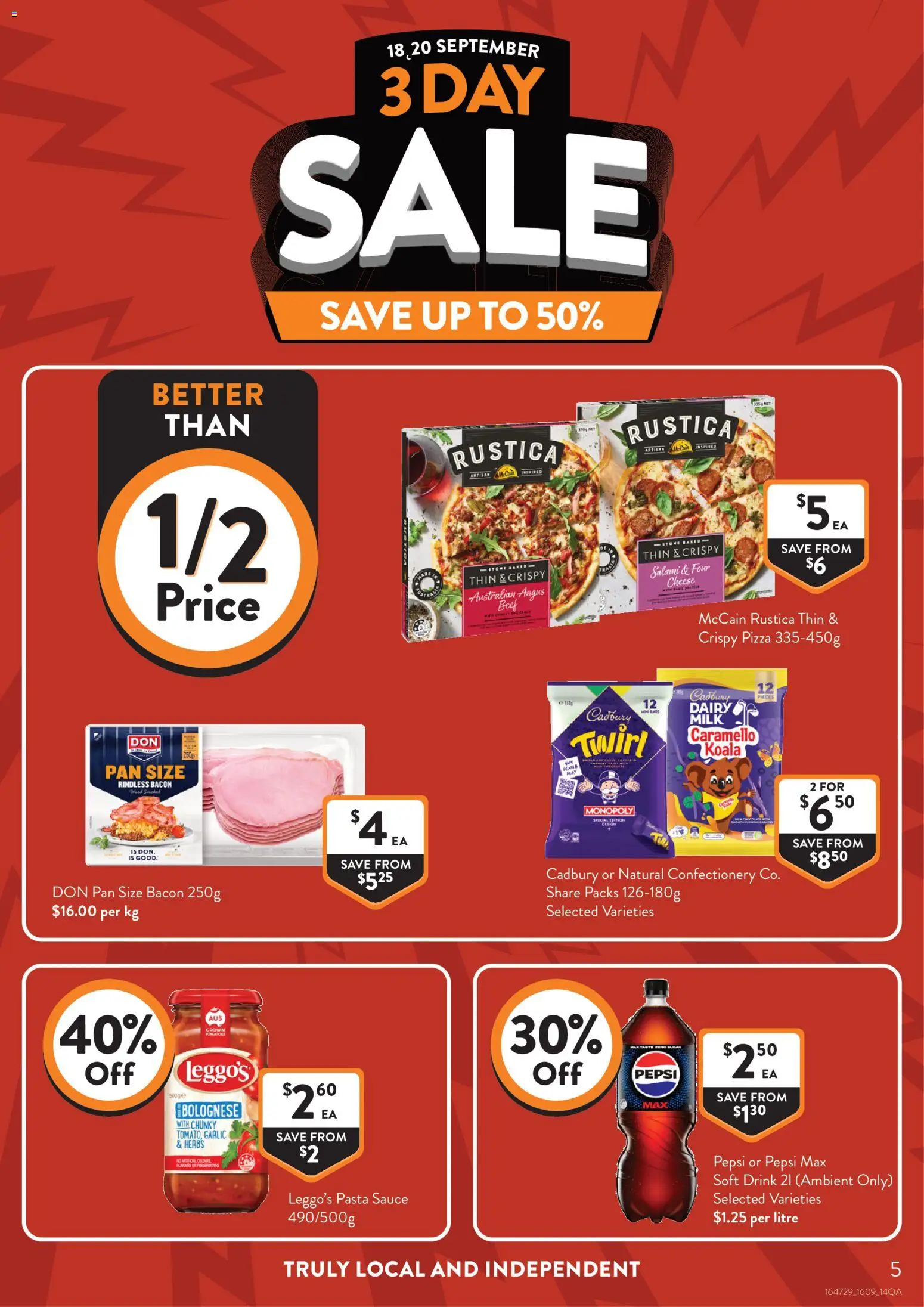 Foodworks catalogue - valid from 16/09/2026 | Page: 5 | Products: Cheese, Salami, Sauce, Garlic