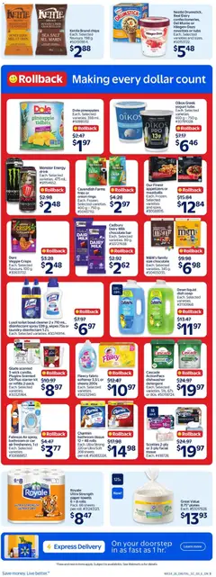 Preview of Kettle Brand chips, Each. Selected flavours. 198 g. from shop Walmart valid from Sep 17, 2026 | Page: 8