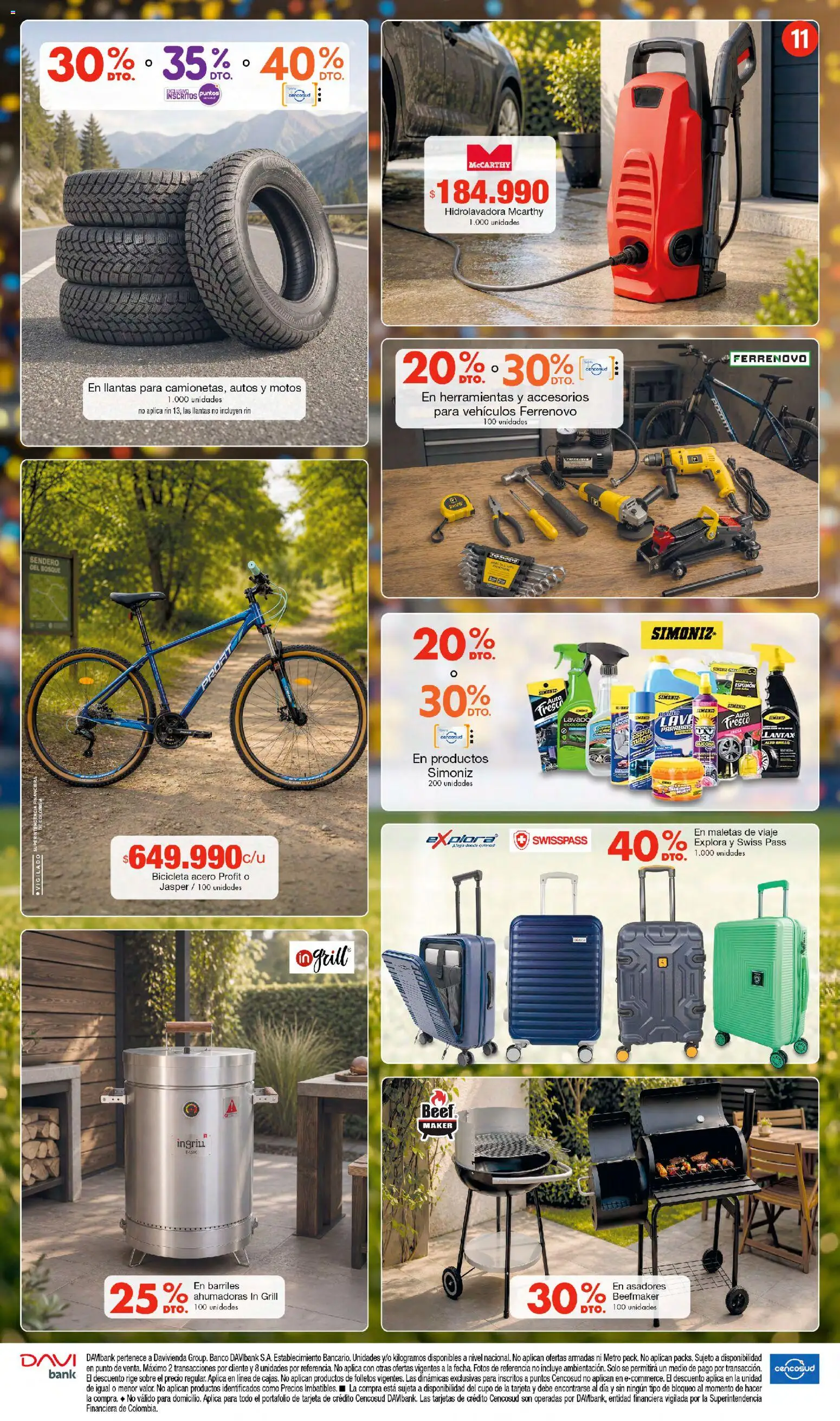 Metro revista - valida desde el 11/06/2026 | Página: 11 | Productos: Banco, Hidrolavadora, Brillo, Sobre
