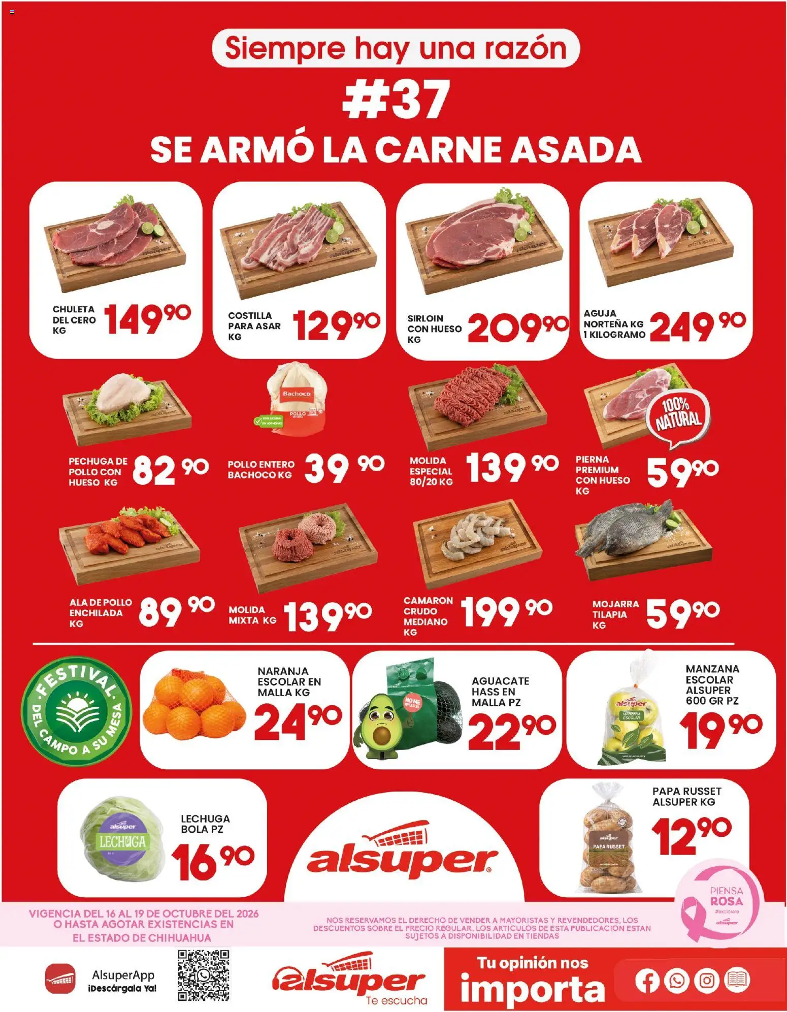 Nuevas ofertas de Alsuper válidas en toda la República Mexicana desde el 16/10/2026. ¡Encuentra las mejores ofertas en Alsuper folleto! | Página: 1