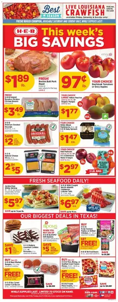 Preview of H-E-B weekly ads valid from 10.06.2026