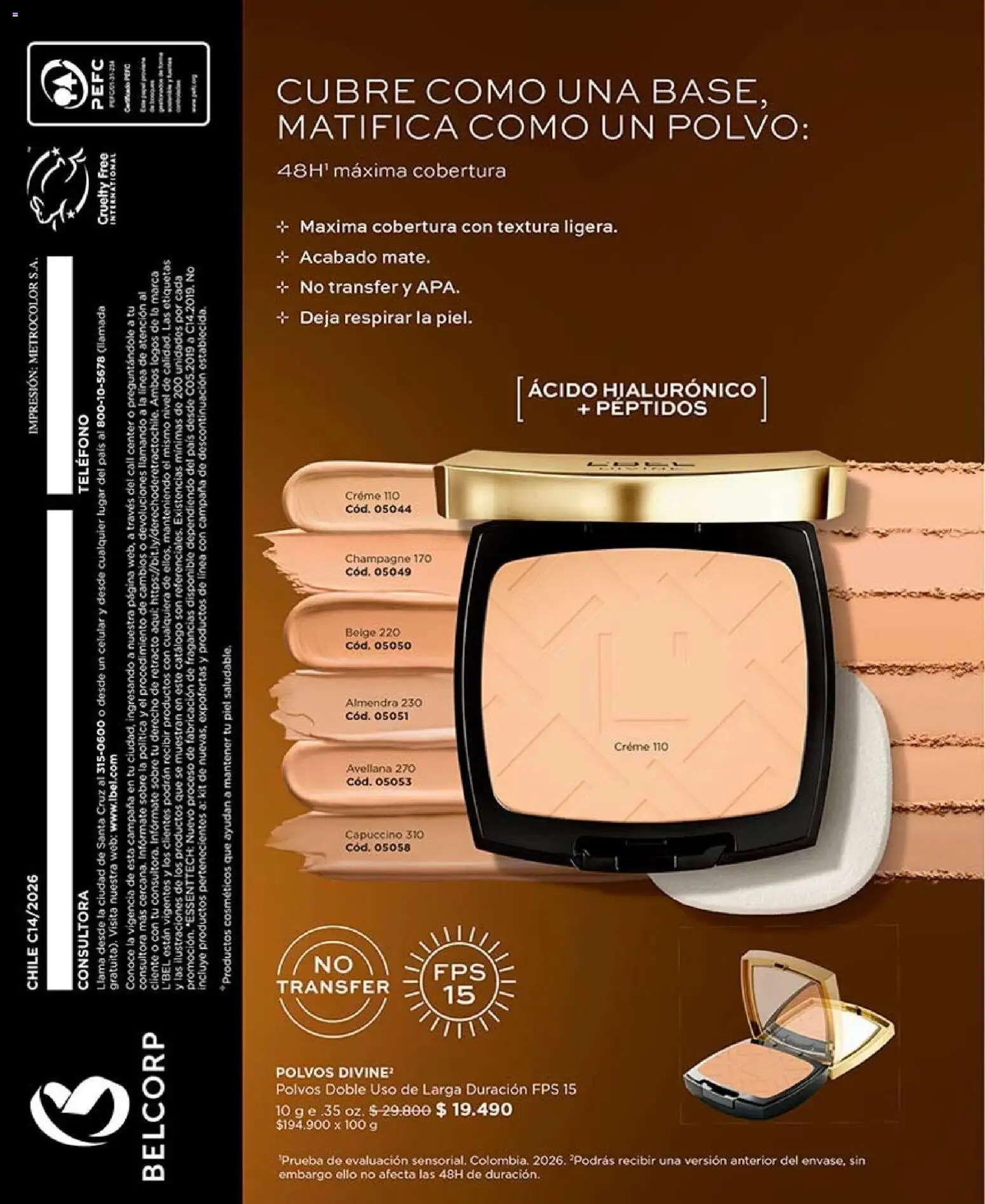 Catálogo L'Bel Campaña 14 │ válido desde el 16.08.2026 | Página: 92 | Productos: Almendra, Polvo, Sobre, Teléfono