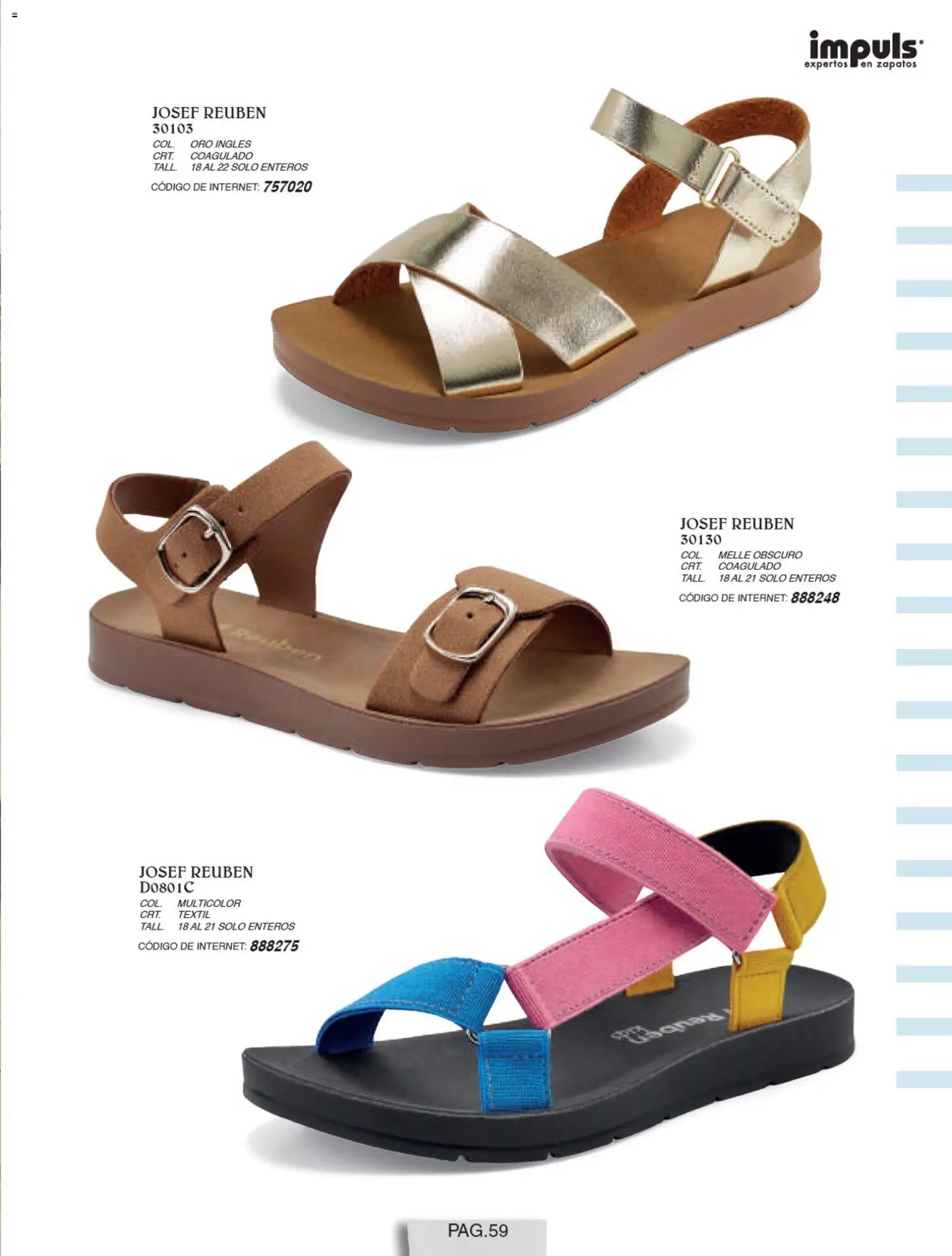 Nuevas ofertas de Impuls válidas en toda la República Mexicana desde el 01/07/2026. ¡Encuentra las mejores ofertas en Impuls catálogo Niña! | Página: 61 | Productos: Zapatos