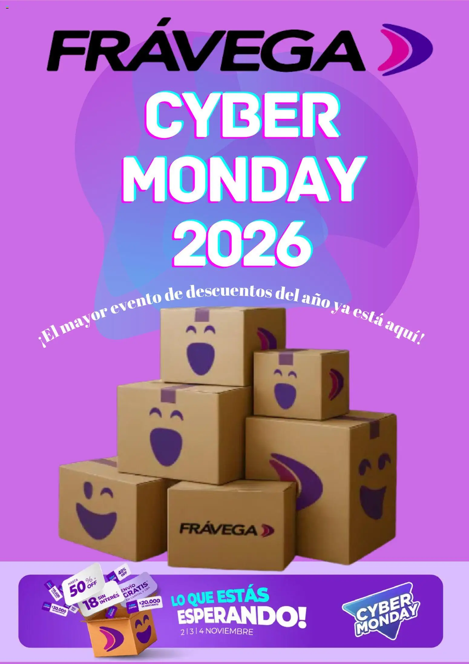 Frávega - Cyber Monday aviso │ válido desde el 22/10/2026 | Página: 1