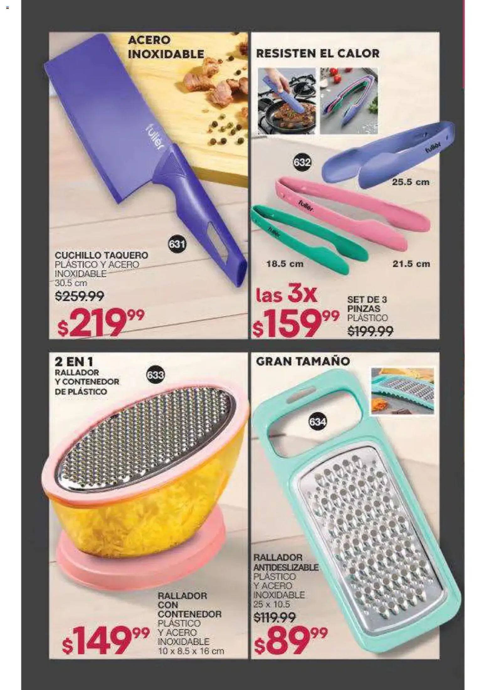Nuevas ofertas de Fuller válidas en toda la República Mexicana desde el 16/09/2026. ¡Encuentra las mejores ofertas en Fuller campaña 12 2026! | Página: 175 | Productos: Rallador, Contenedor, Cuchillo