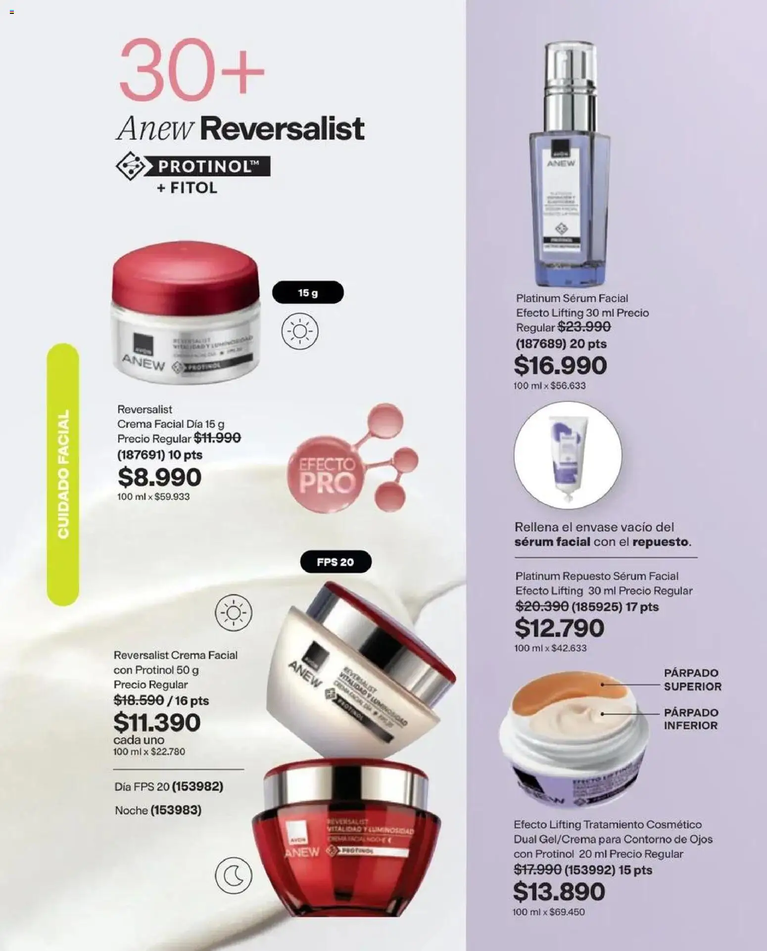 Catálogo Avon Campaña 14 │ válido desde el 15.09.2026 | Página: 85 | Productos: Contorno, Crema, Contorno de ojos, Serum