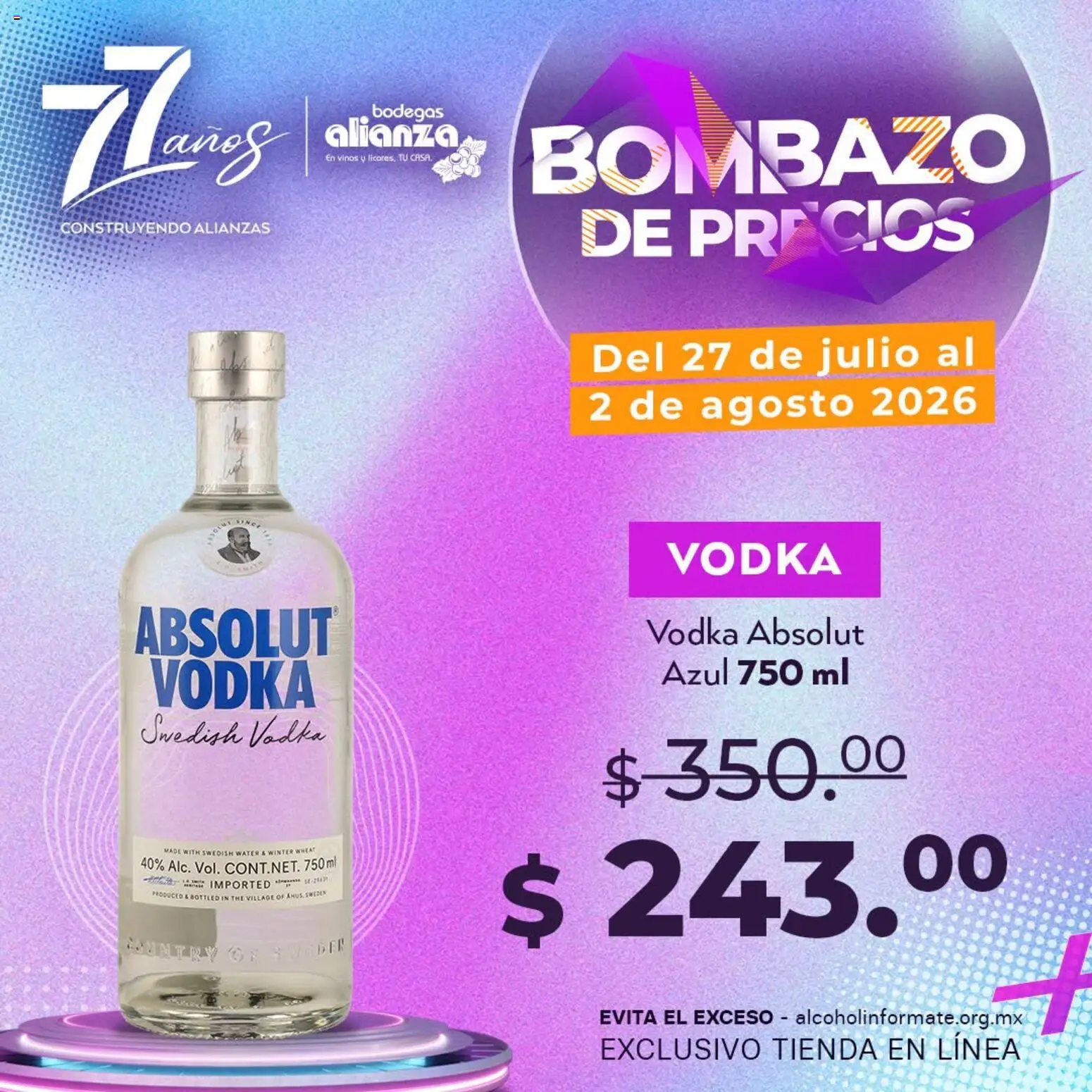 Nuevas ofertas de Bodegas Alianza válidas en toda la República Mexicana desde el 27/07/2026. ¡Encuentra las mejores ofertas en Bodegas Alianza catálogo Bombazo de Precios! | Página: 3