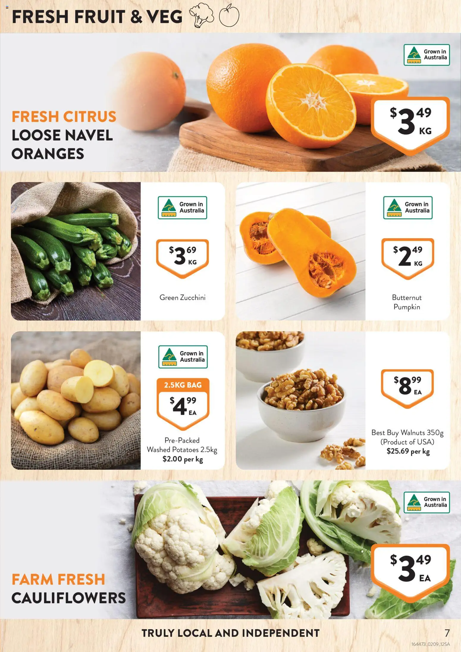 Foodworks catalogue - valid from 02/09/2026 | Page: 7 | Products: Walnuts, Potatoes, Pumpkin, Citrus