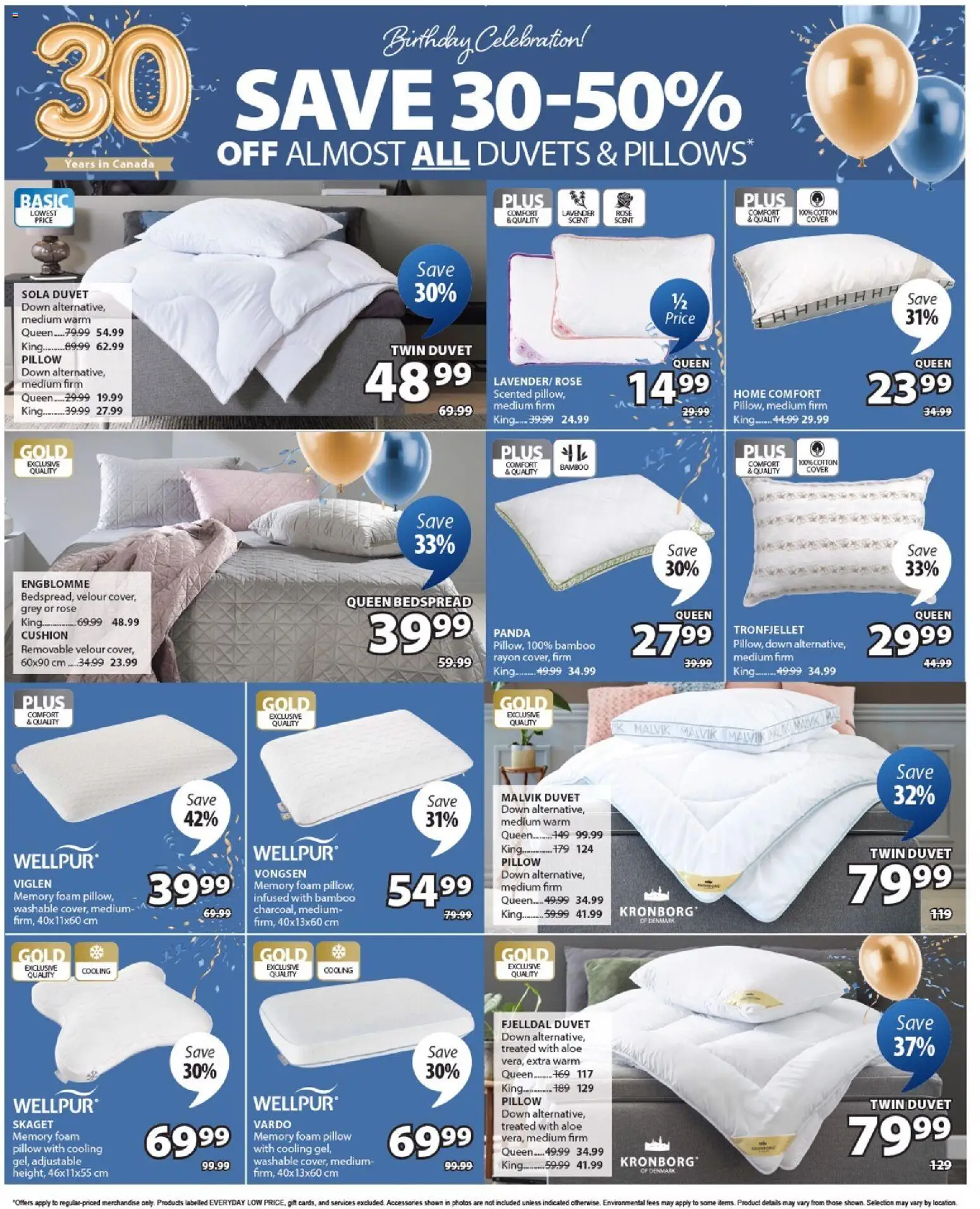 JYSK flyer valid from Sep 24, 2026 | Page: 13 | Products: Foam, Pillow