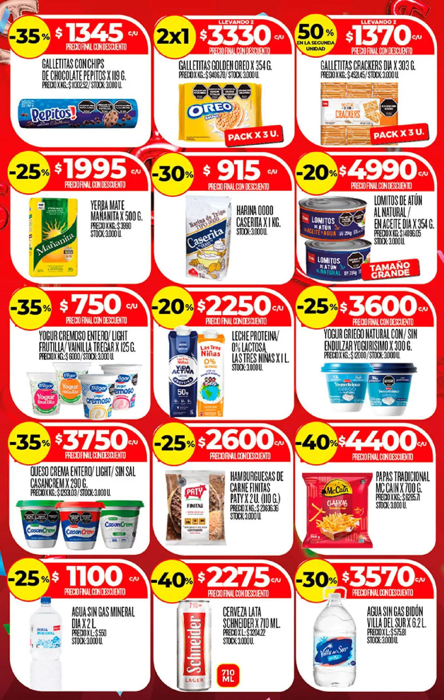 Supermercado DIA Ofertas │ válido desde el 19/08/2026 | Página: 3 | Productos: Galletitas, Carne, Agua, Oreo