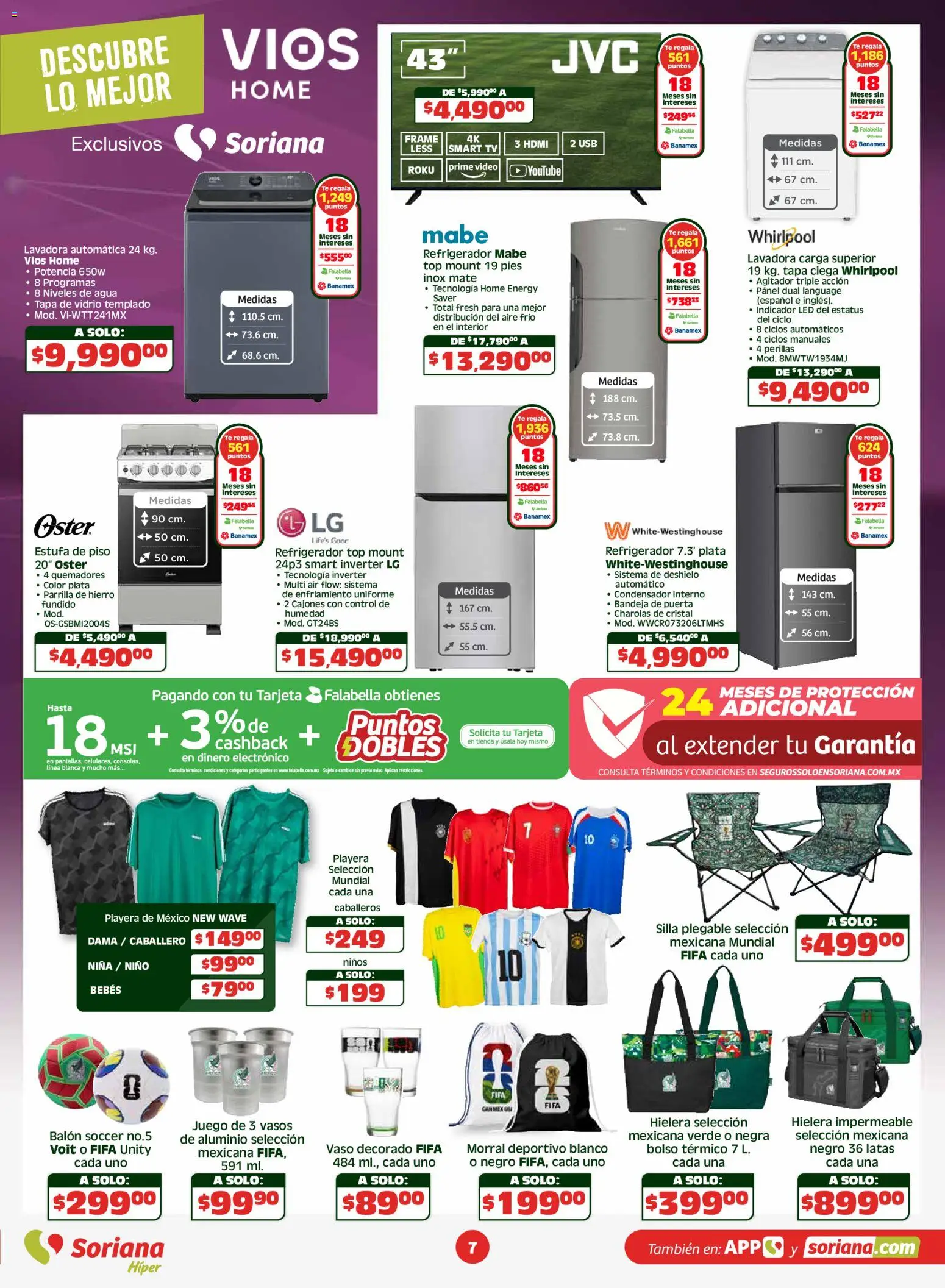 Nuevas ofertas de Soriana válidas en toda la República Mexicana desde el 07.05.2026. ¡Encuentra las mejores ofertas en Soriana Apoyamos con todo Híper Nacional! | Página: 7