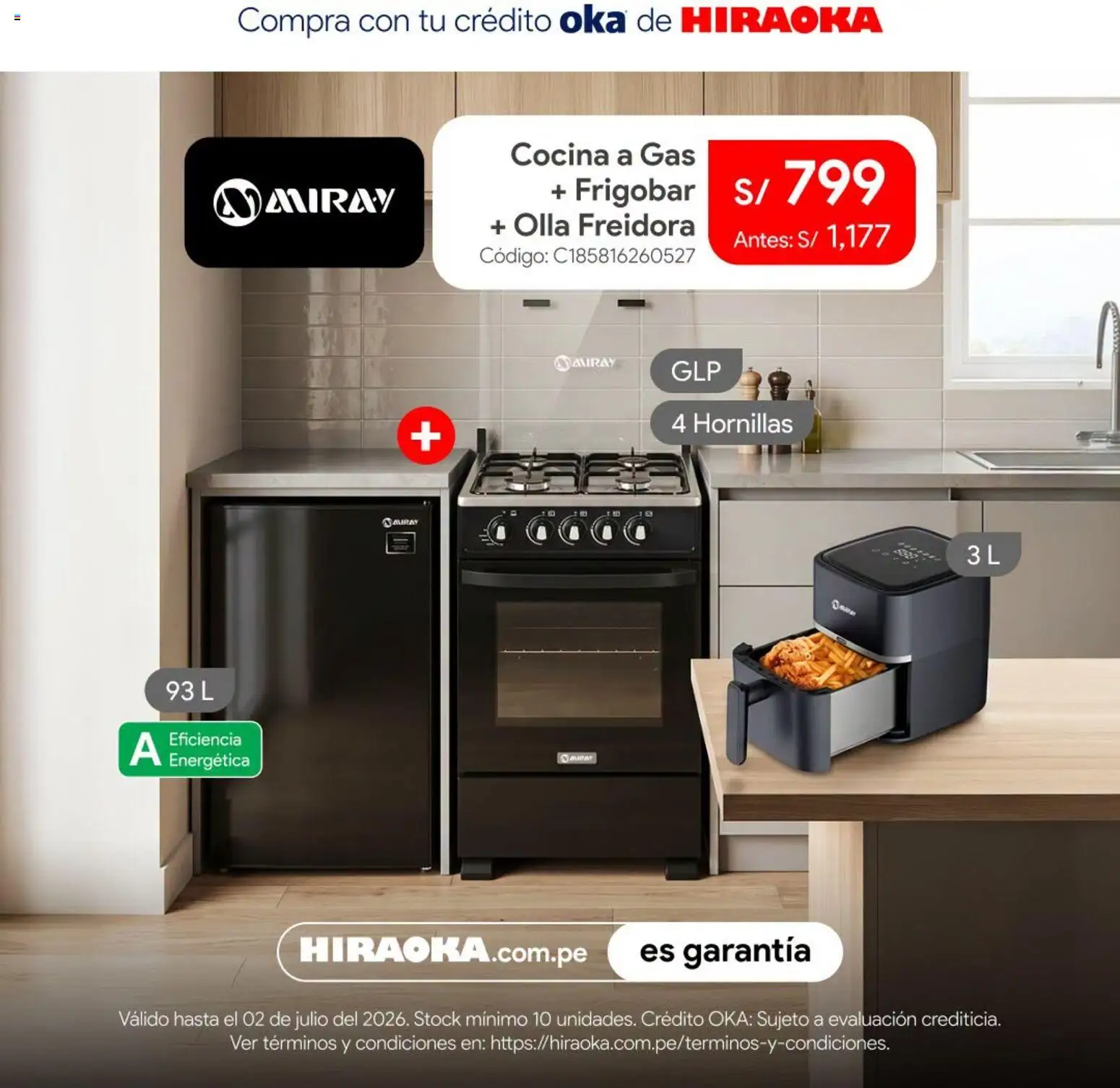 Catálogo Hiraoka válido desde 30/06/2026 | Página: 7 | Productos: Cocina, Freidora