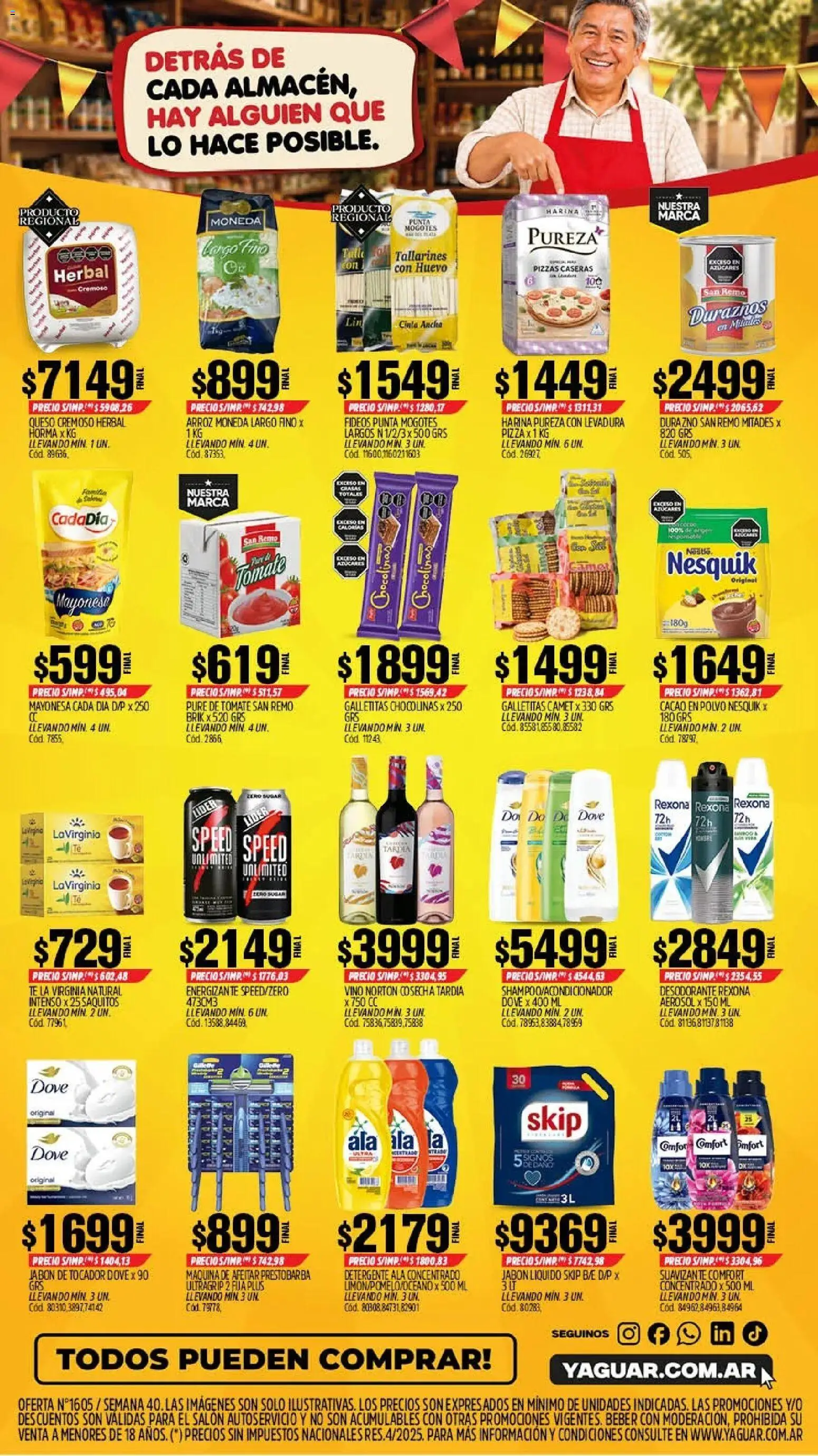 Yaguar - Oferta Semanal Mar del Plata │ válido desde el 28/09/2026 | Página: 2 | Productos: Galletitas, Jabón, Duraznos, Cacao