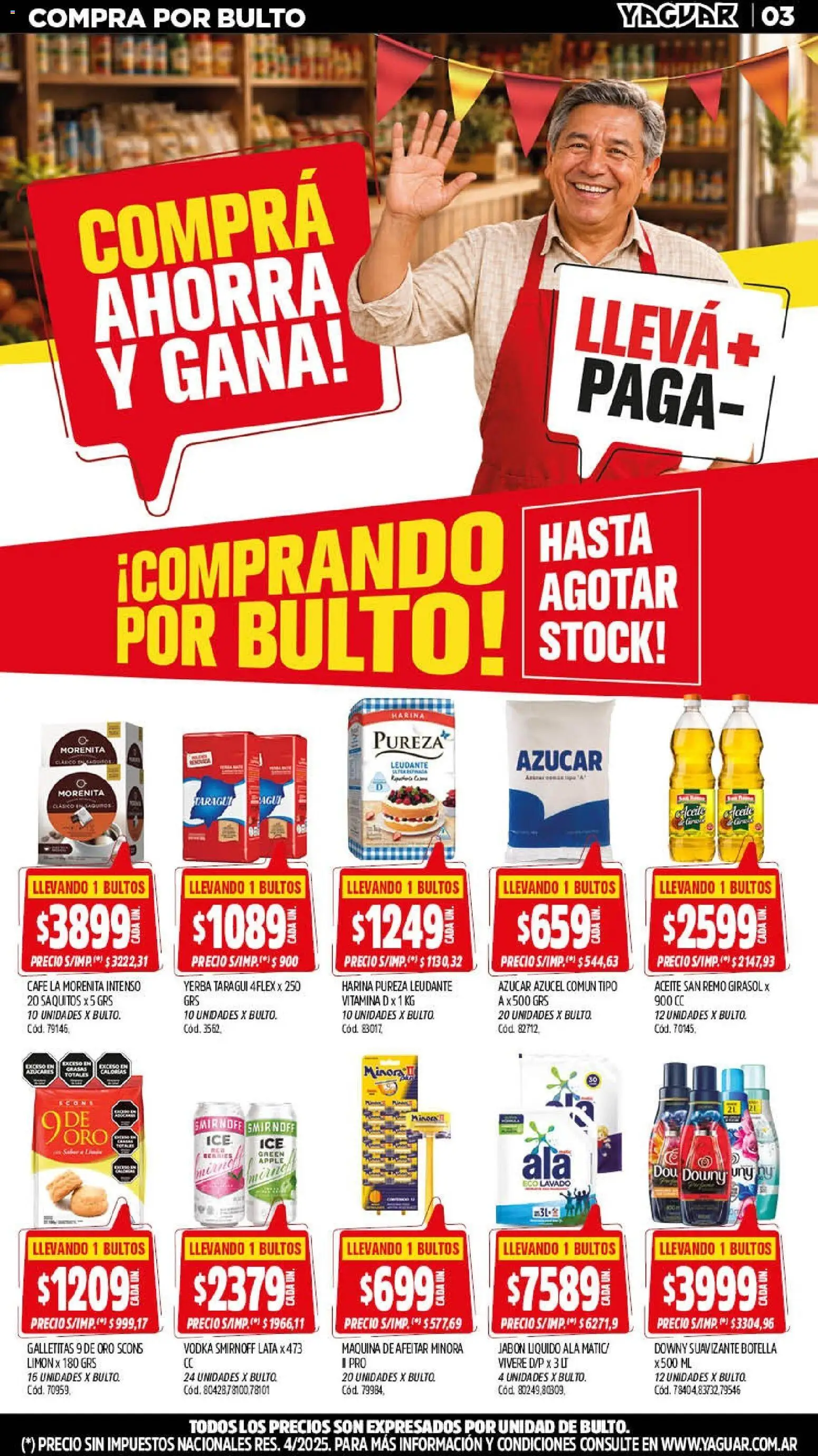 Yaguar - Oferta Semanal General Roca │ válido desde el 07/09/2026 | Página: 3 | Productos: Galletitas, Harina, Limón, Suavizante
