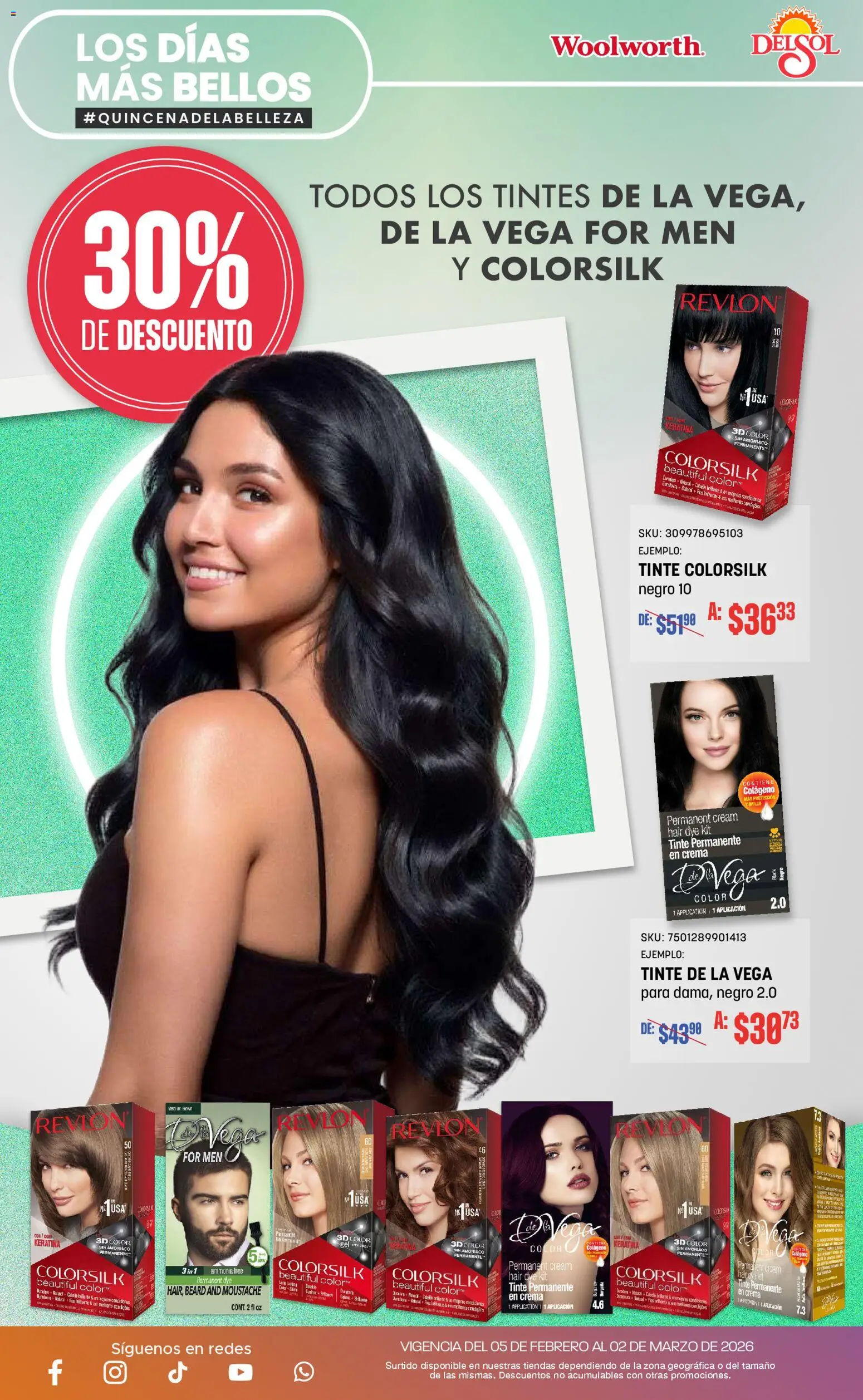 Nuevas ofertas de Del Sol y Woolworth válidas en toda la República Mexicana desde el 05/02/2026. ¡Encuentra las mejores ofertas en Del Sol y Woolworth catálogo! | Página: 7 | Productos: Crema, Brillo