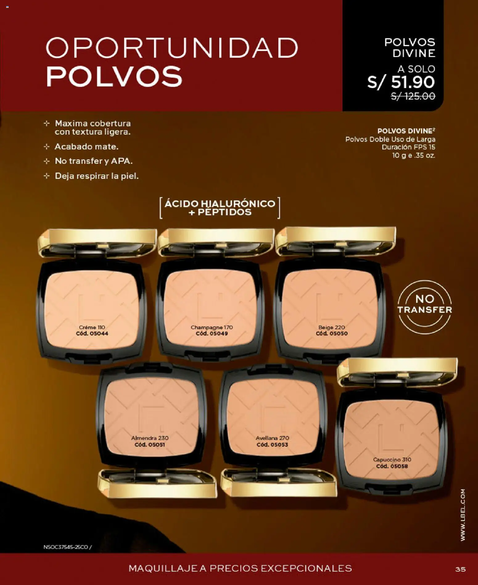 Catálogo L'Bel válido desde 09/09/2026 | Página: 35 | Productos: Maquillaje