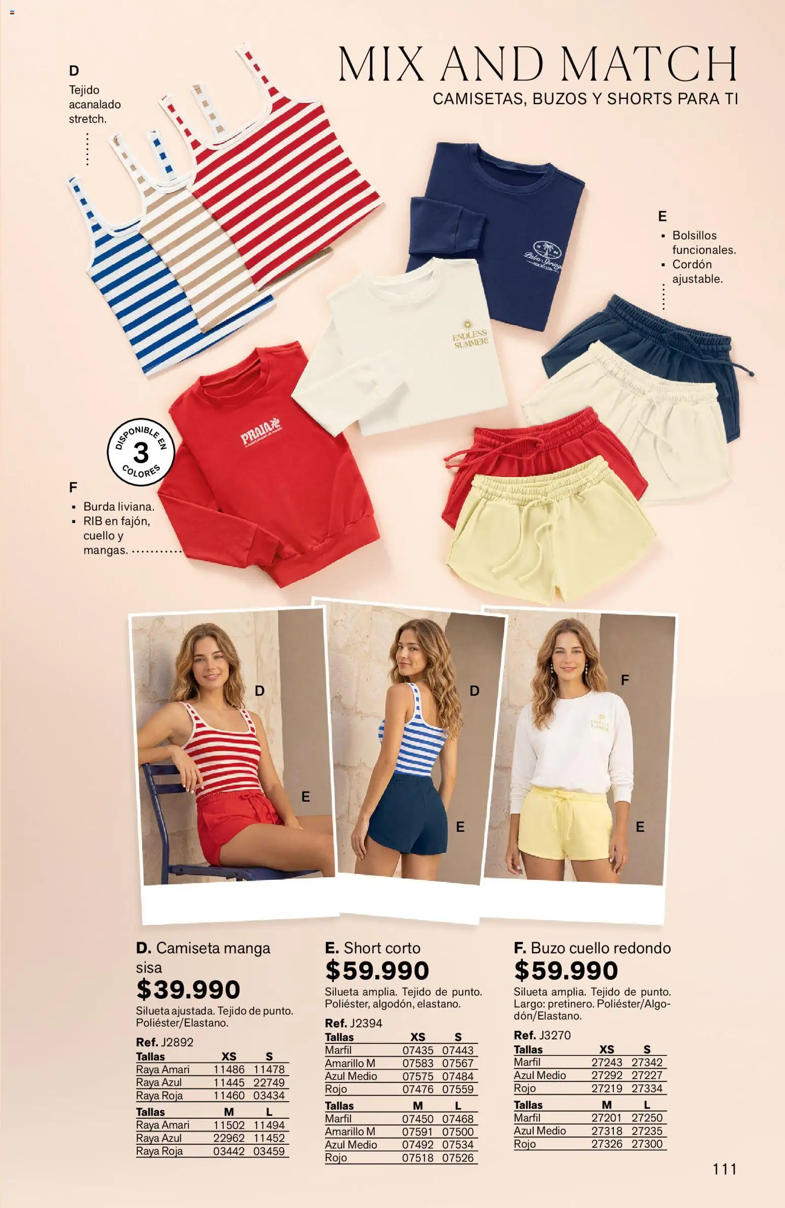 Leonisa revista - valida desde el 24/08/2026 | Página: 111 | Productos: Bolsillos, Buzo, Camiseta, Cuello