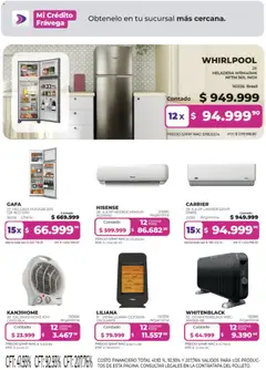 Vista previa Frávega ofertas válido desde el 01/07/2026 | Página: 5 | Productos: Heladera