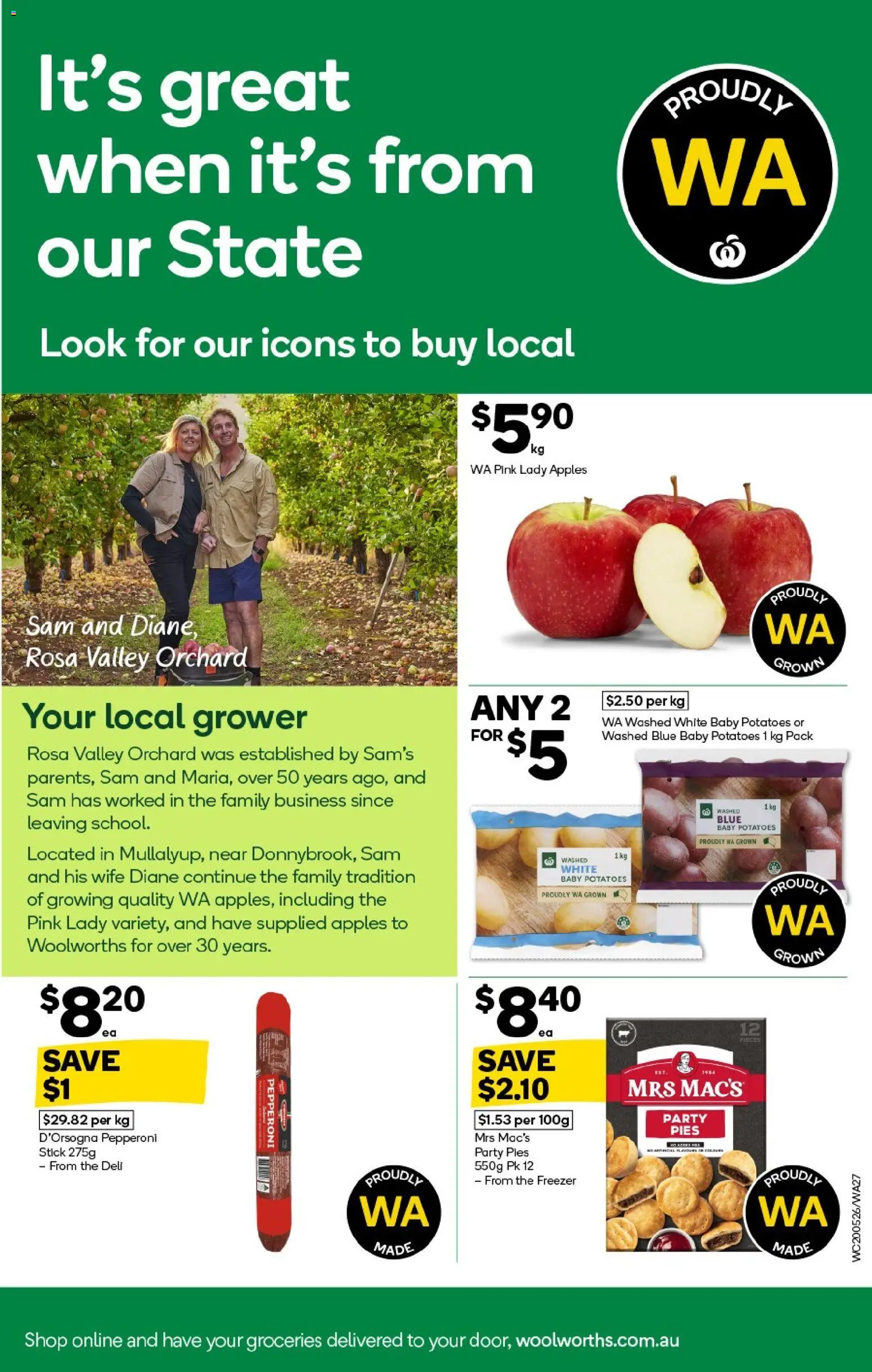 Woolworths catalogue - valid from 20.05.2026 | Page: 27 | Products: Apples, Potatoes, Pies, Freezer