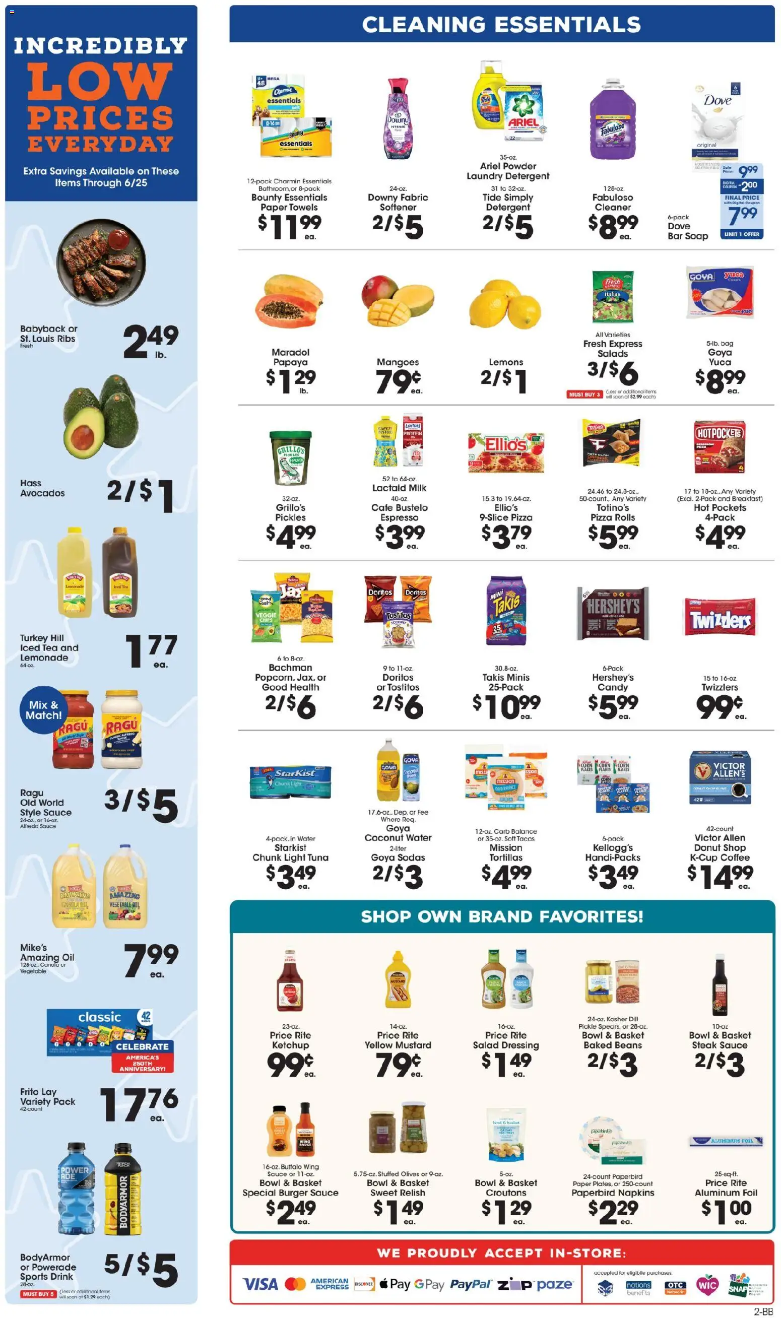 Price Rite Weekly Ad - valid from 29.05.2026 | Page: 2 | Products: Basket, Milk, Tea, Salad