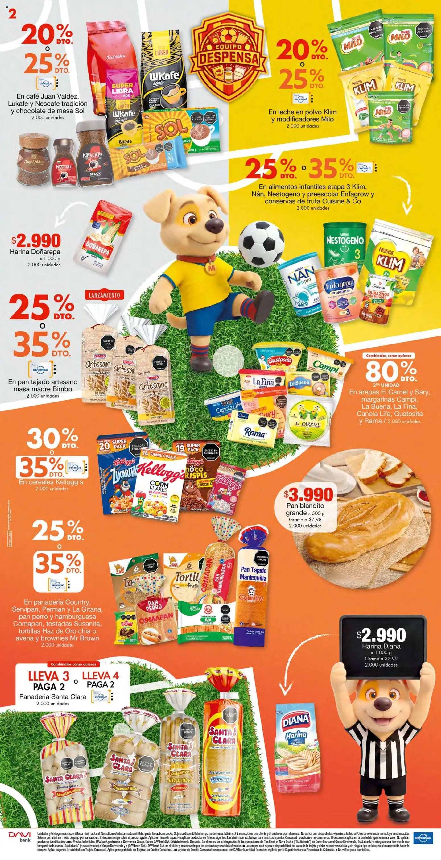 Metro revista - valida desde el 17.04.2026 | Página: 2 | Productos: Banco, Harina, Leche en polvo, Cloro