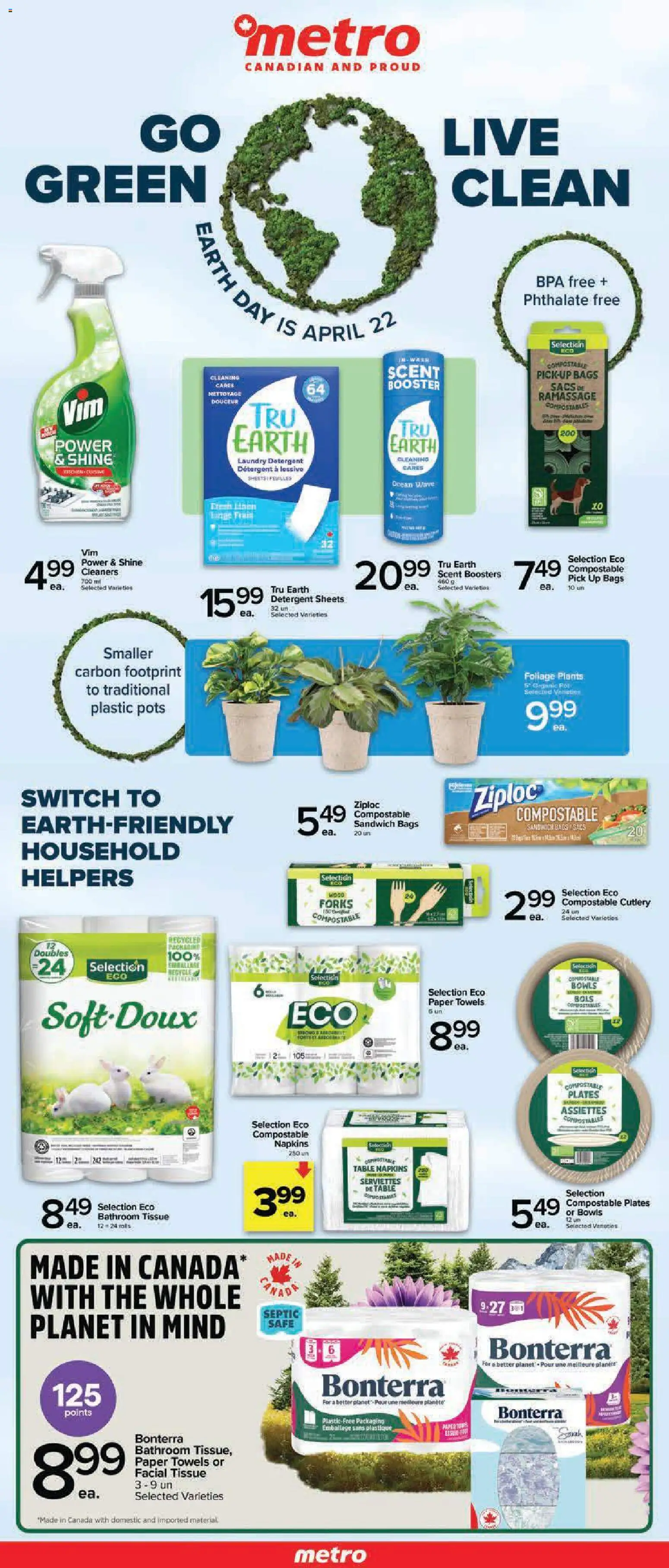 Metro flyer valid from 16.04.2026 | Page: 1 | Products: Detergent, Table