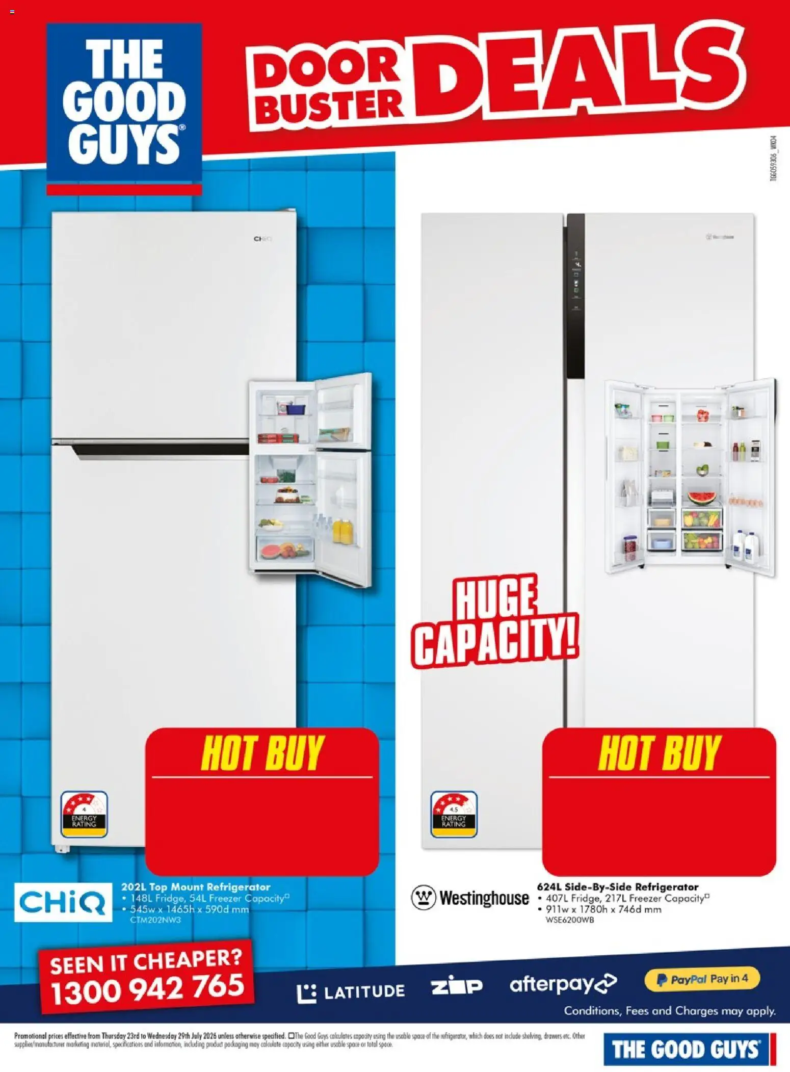 The Good Guys catalogue - valid from 23/07/2026 | Page: 9 | Products: Door, Freezer, Refrigerator