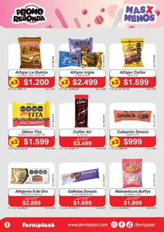 Vista previa Ferniplast catálogo válido desde el 09/07/2026 | Página: 2 | Productos: Dulce de leche, Leche, Alfajor, Galletas