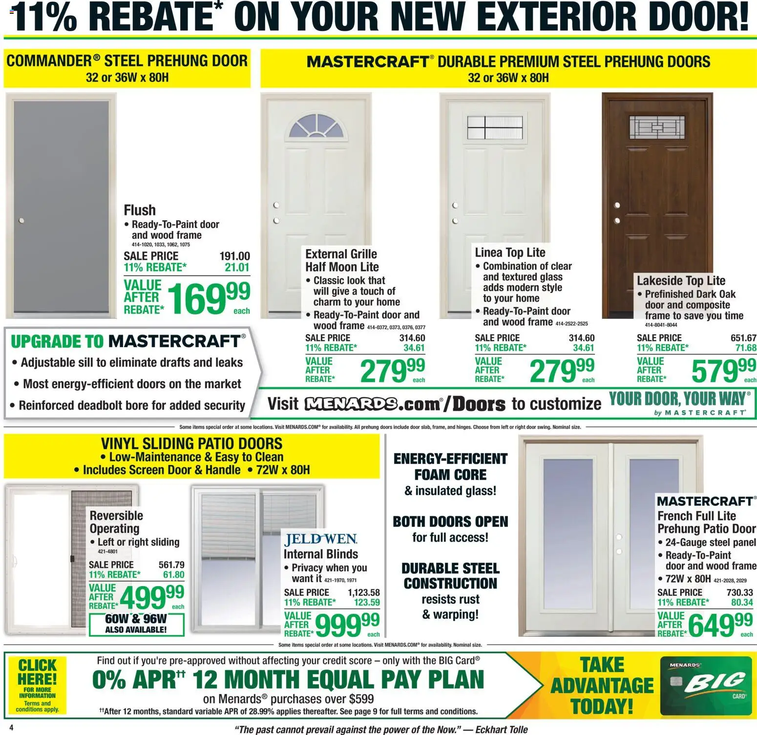 Menards - Weekly Ad - valid from 08/19/2026 | Page: 8 | Products: Doors, Foam