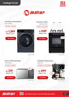Vista previa de folleto Hiraoka catálogo de la Hiraoka válido desde 01/09/2026 | Página: 3 | Productos: Lavadora, Horno, Horno microondas, Cocina