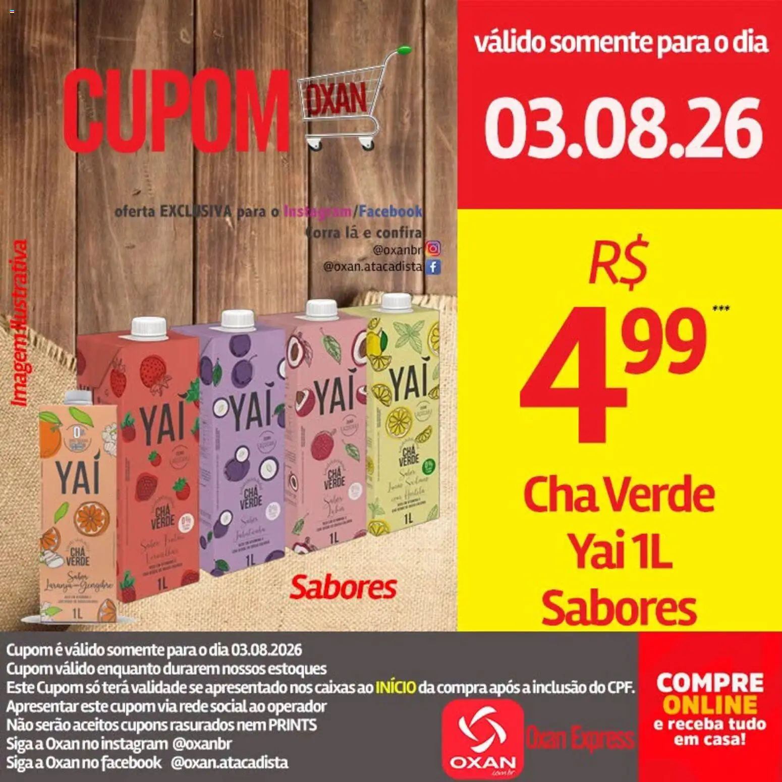 Oxan Atacadista Folheto - válido de 03/08/2026 | Página: 16 | Produtos: Chá, Chá verde