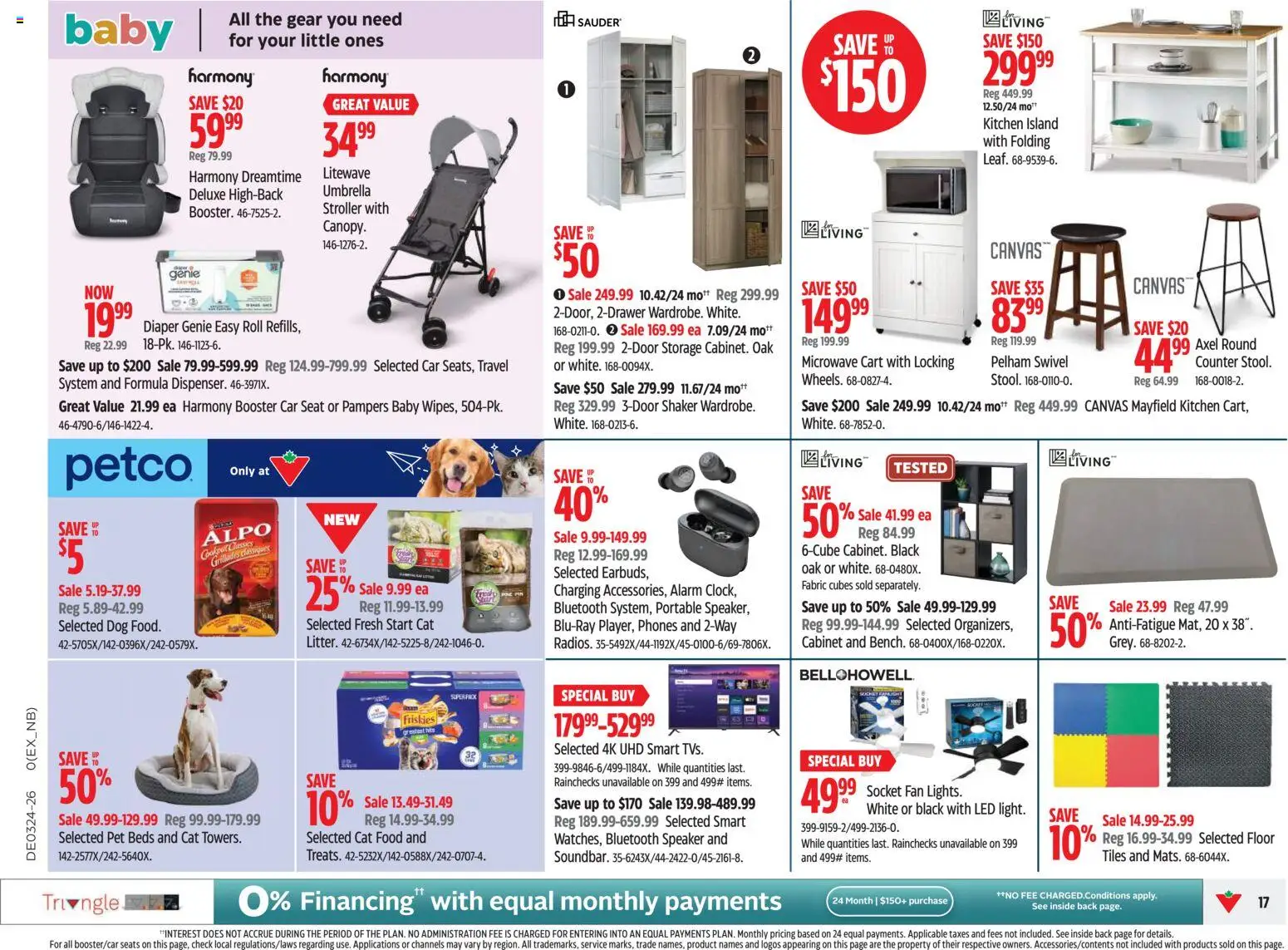 Canadian Tire flyer valid from 11.06.2026 | Page: 17 | Products: Umbrella, Speaker, Fan, Cabinet