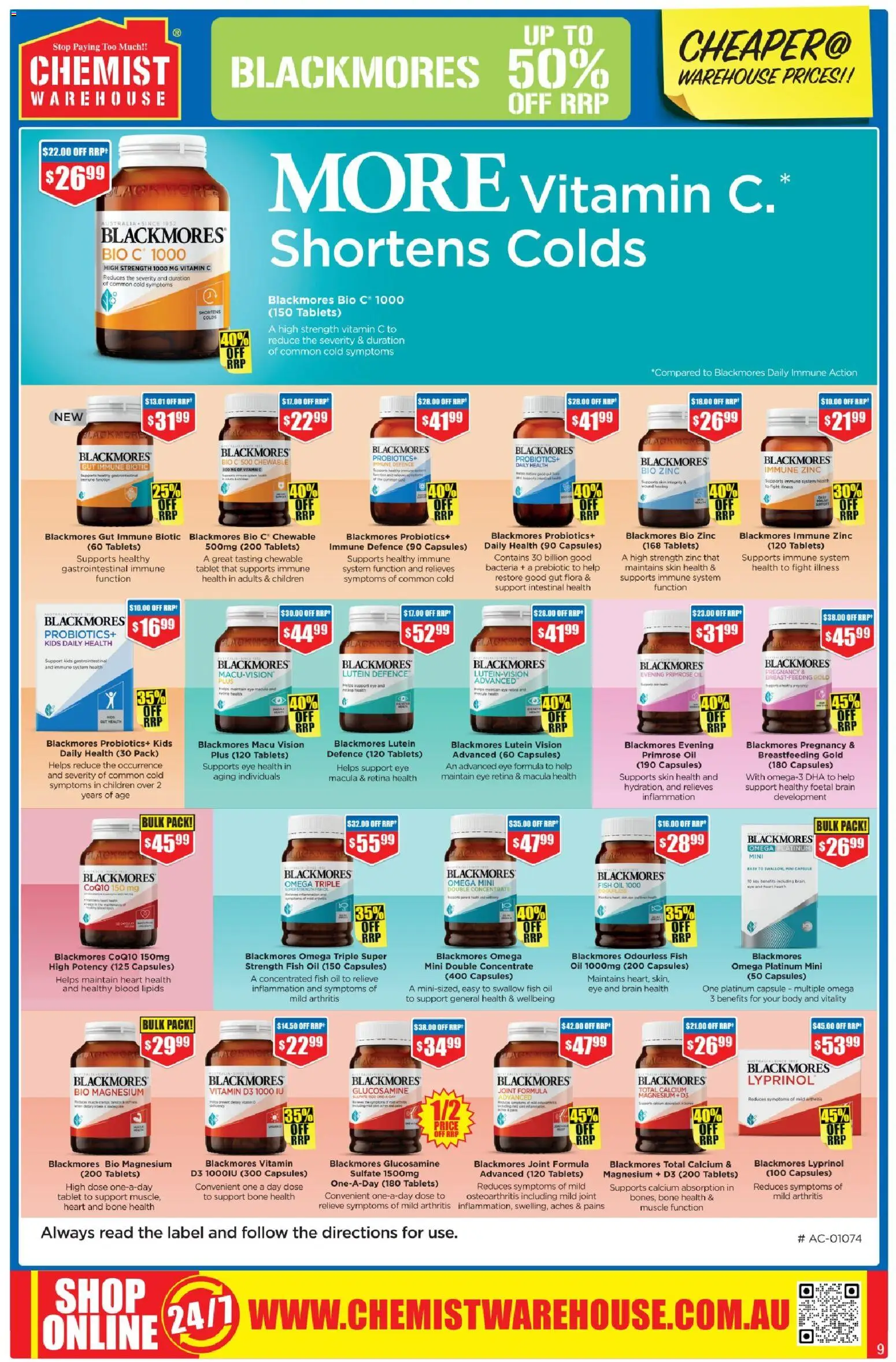 Chemist Warehouse catalogue - valid from 28.05.2026 | Page: 9 | Products: Fish, Tablet, Tablets, Zinc