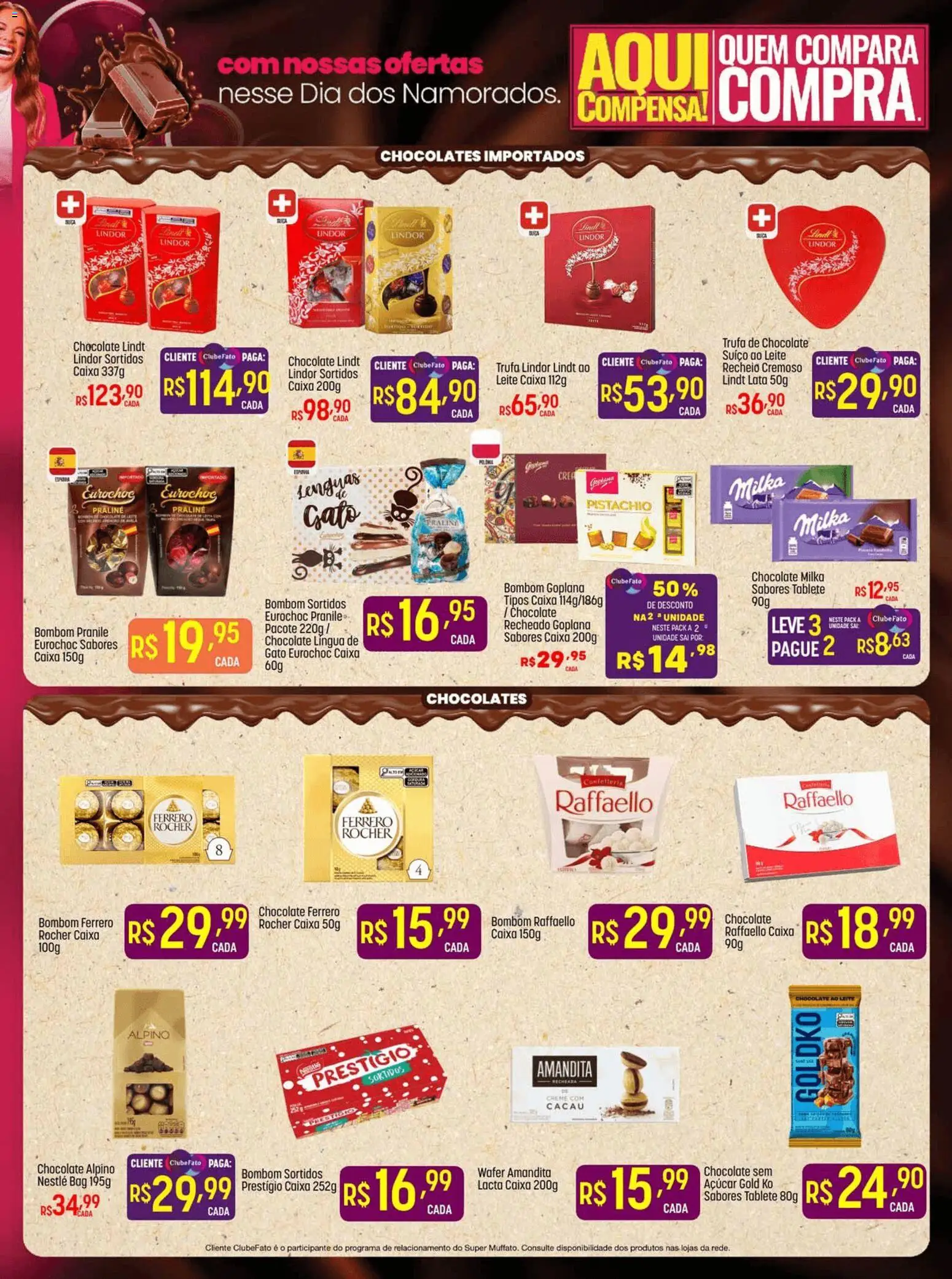 Super Muffato Folheto - válido de 05.06.2026 | Página: 3 | Produtos: Caixa, Creme, Sal, Bombom