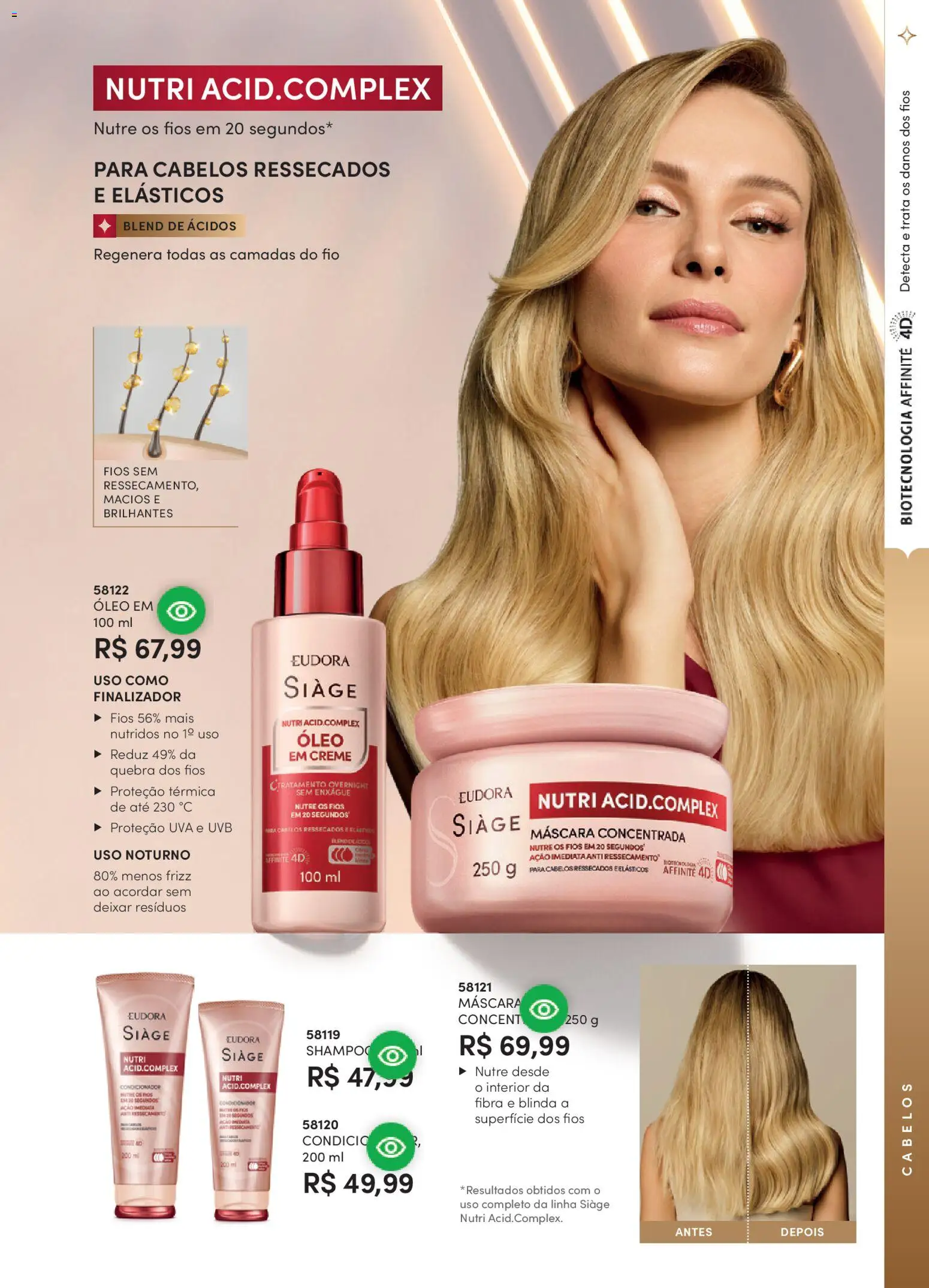 Eudora Folheto - válido de 01.04.2026 | Página: 77 | Produtos: Shampoo, Condicionador, Óleo, Creme