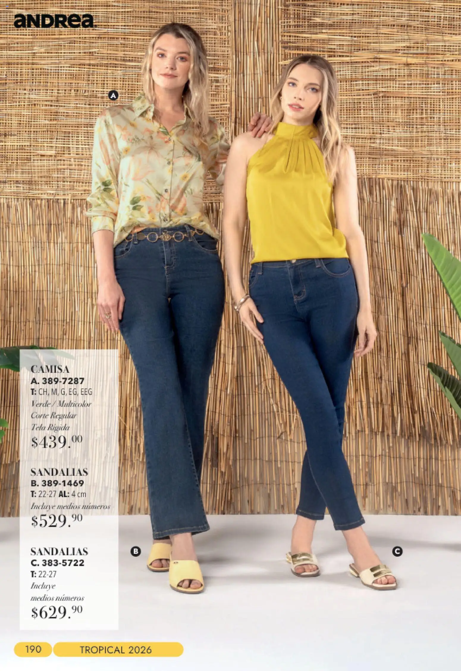 Nuevas ofertas de Andrea válidas en toda la República Mexicana desde el 23/08/2026. ¡Encuentra las mejores ofertas en Andrea catálogo Tropical! | Página: 190