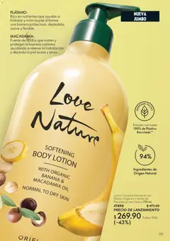 Vista previa de Oriflame campaña 11 2026, nuevo folleto de la tienda, válido en México a partir del 01/08/2026 | Página: 125 | Productos: Plátano, Aguacate