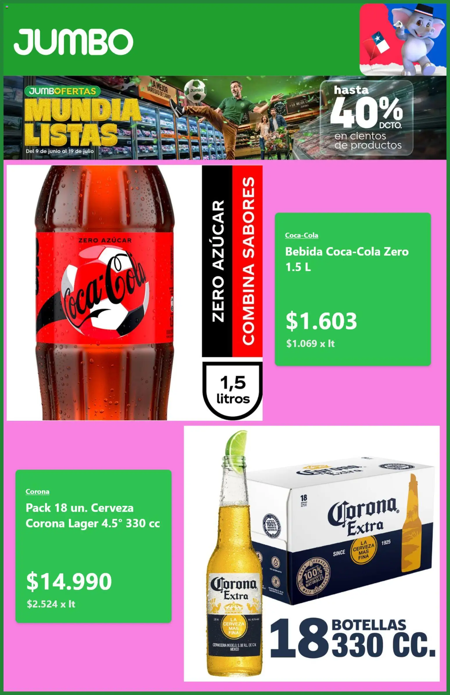 Jumbo Ofertas │ válido desde el 11.07.2026 | Página: 4 | Productos: Cerveza Corona, Cerveza, Azucar