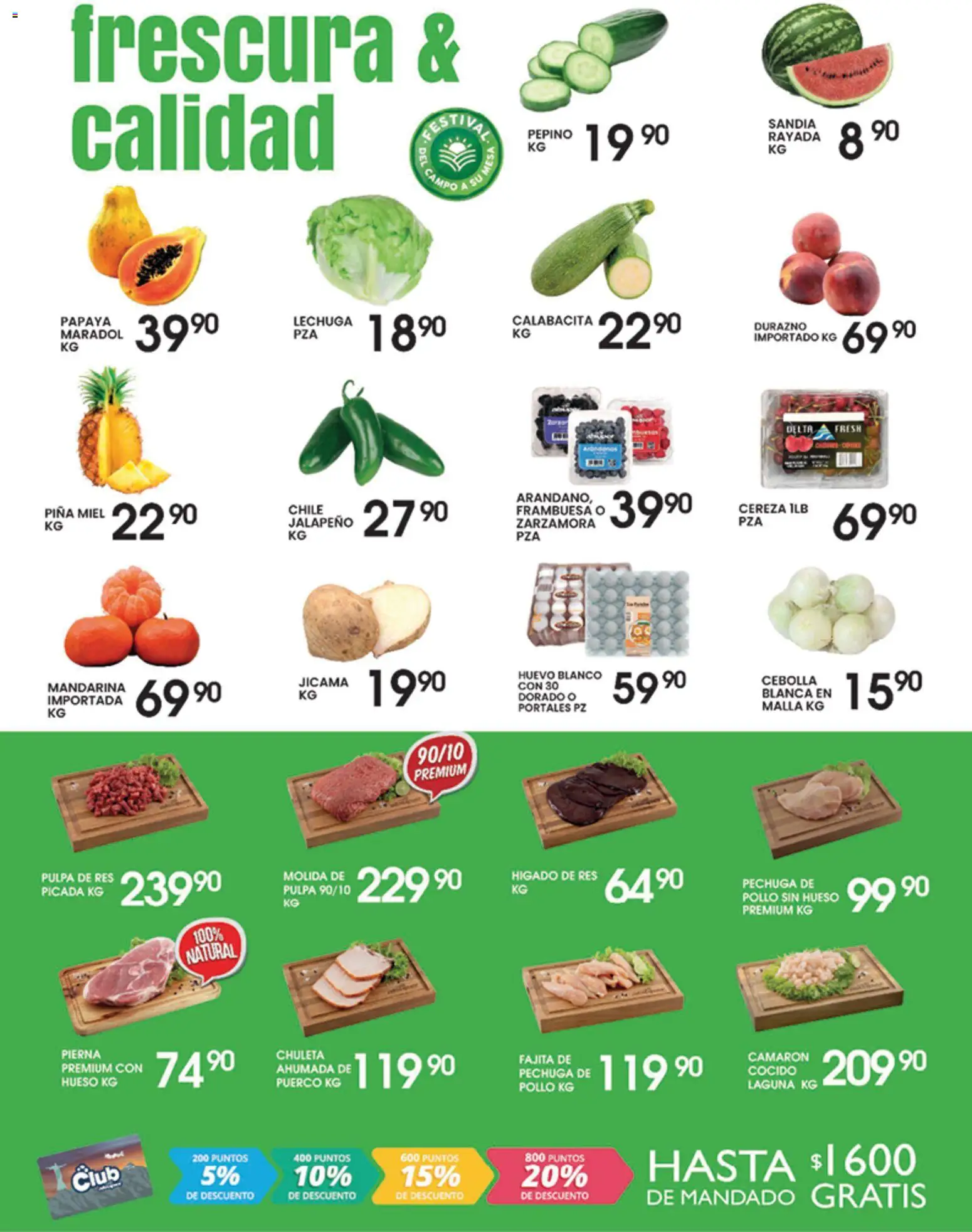Nuevas ofertas de Alsuper válidas en toda la República Mexicana desde el 26.05.2026. ¡Encuentra las mejores ofertas en Alsuper folleto Laguna! | Página: 2 | Productos: Sandía, Durazno, Lechuga, Malla